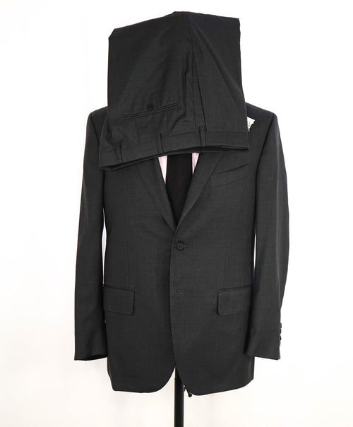 $3,750 ISAIA - Gray "AQUASPIDER" *CLOSET STAPLE* Coral Pin Suit - 42S