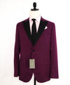 $1,395 BOGLIOLI- Wool Peak Lapel Plum/Pink Dinner Jacket Blazer - 42R