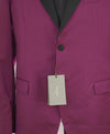 $1,395 BOGLIOLI- Wool Peak Lapel Plum/Pink Dinner Jacket Blazer - 42R