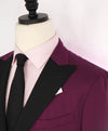 $1,395 BOGLIOLI- Wool Peak Lapel Plum/Pink Dinner Jacket Blazer - 42R