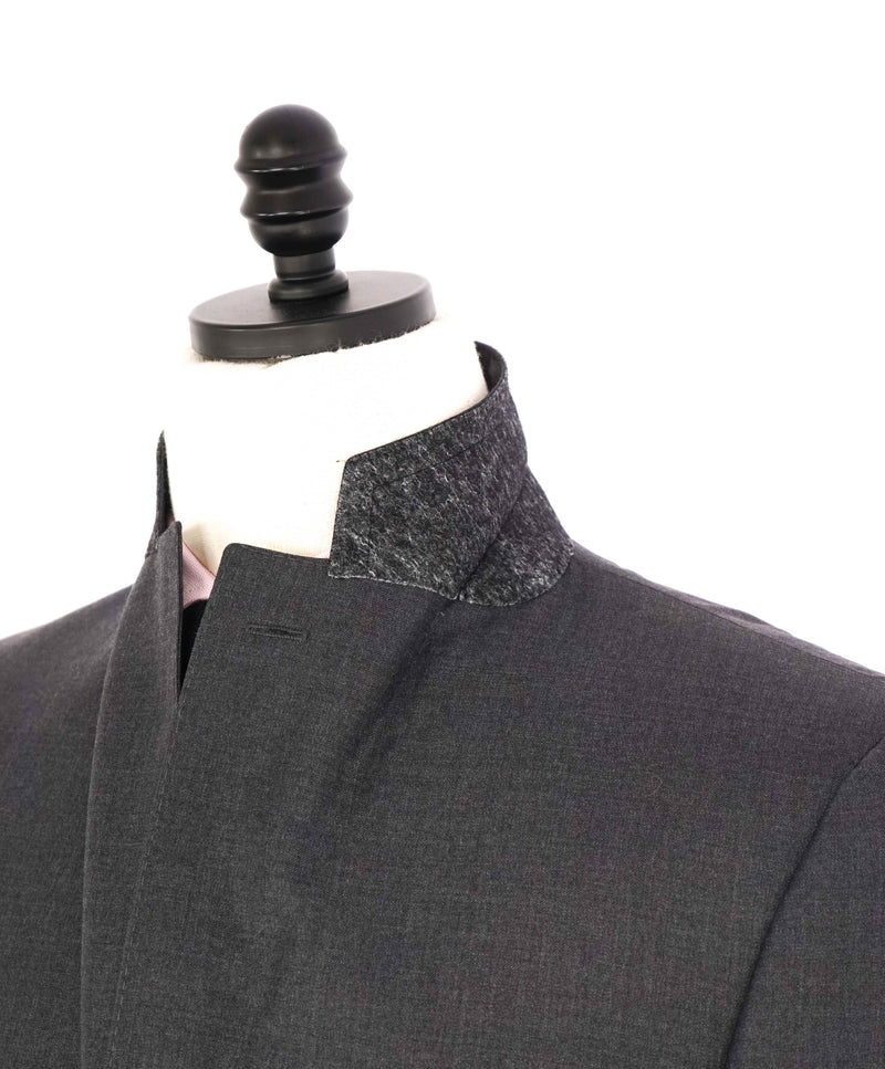 $1,895 CANALI - Solid Gray *Closet Staple* 2-Btn Notch Wool Blazer - 38R