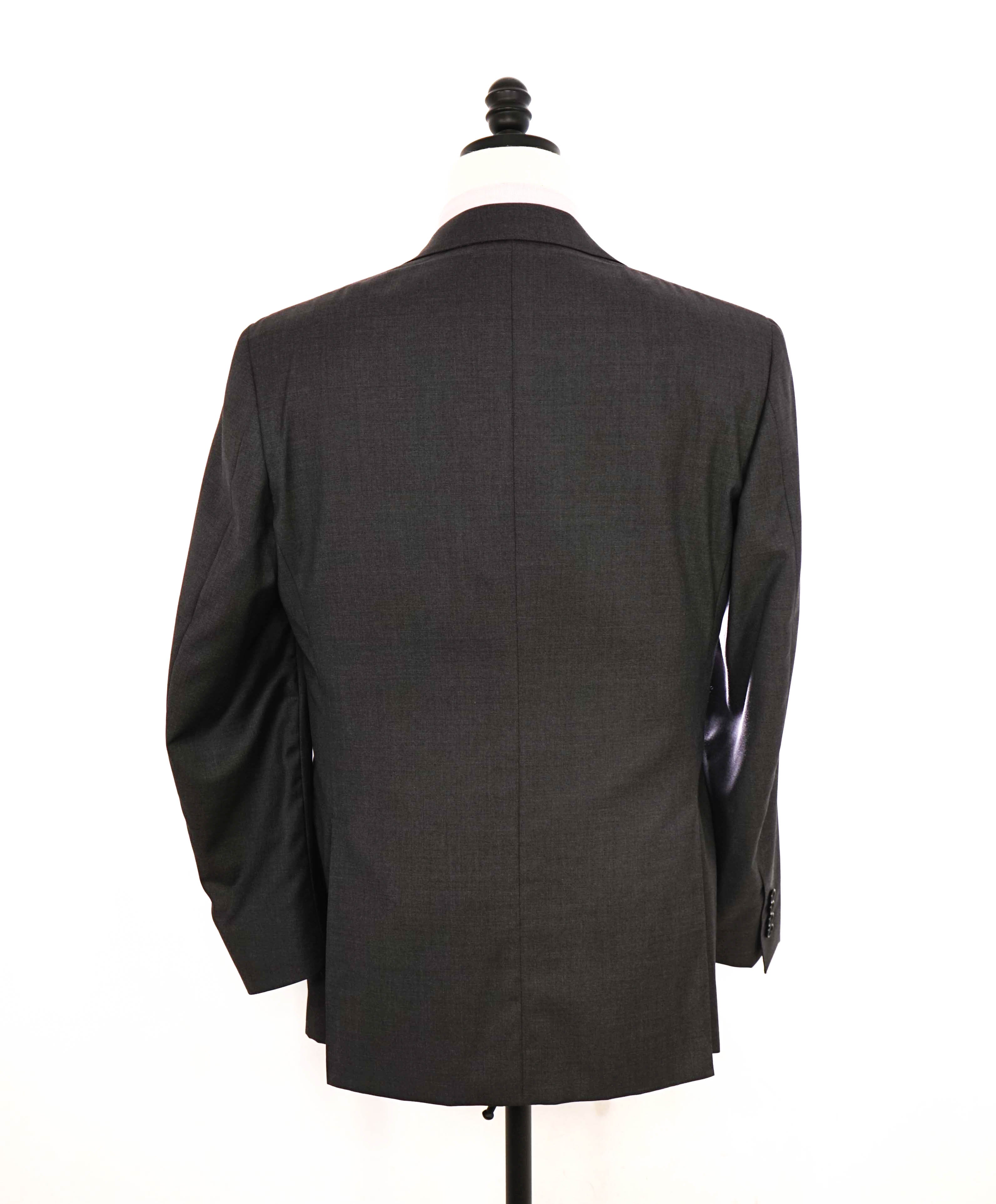 $1,895 CANALI - Solid Gray *Closet Staple* 2-Btn Notch Wool Blazer - 38R