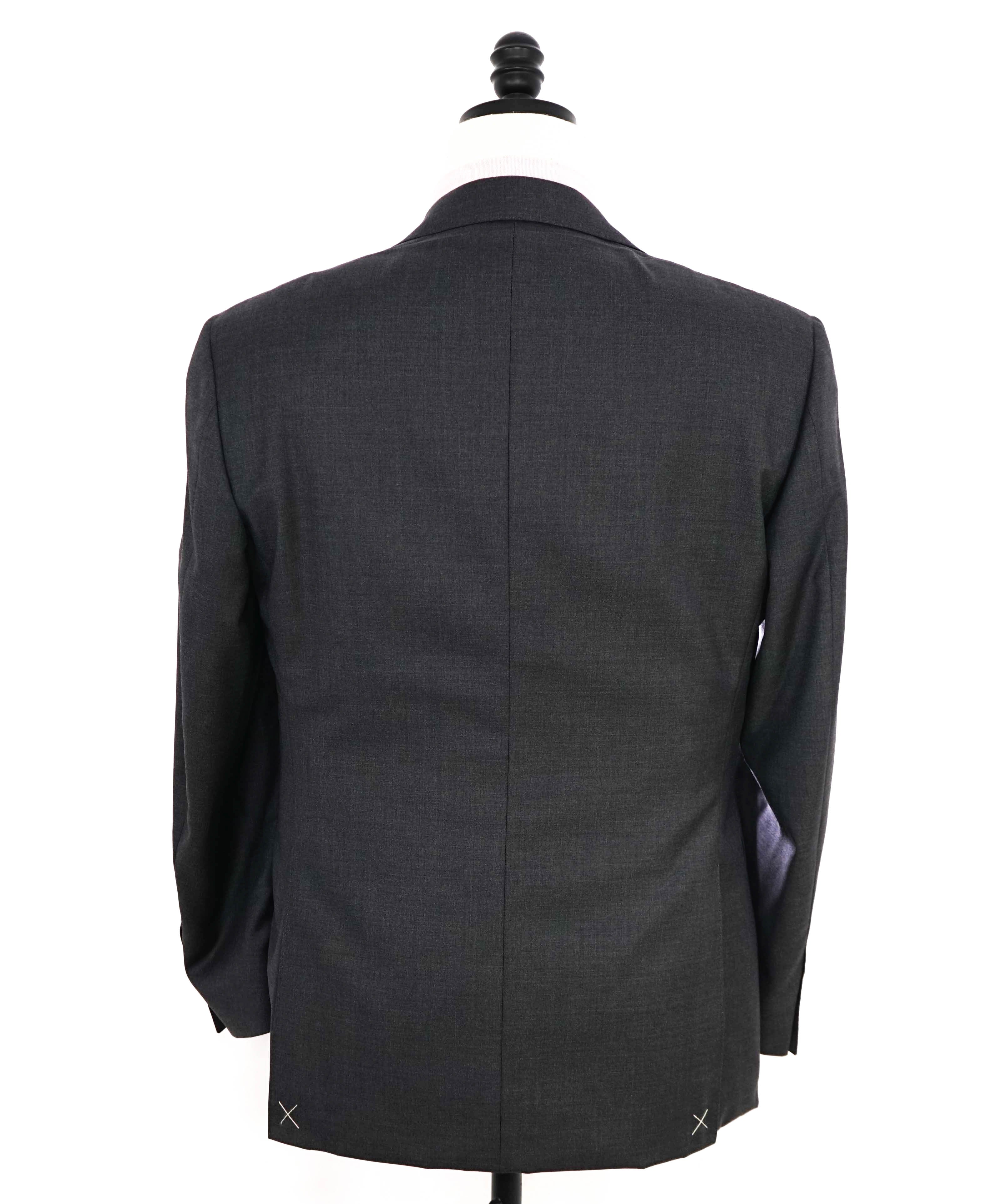 $1,895 CANALI - Solid Gray *Closet Staple* 2-Btn Notch Wool Blazer - 40R US