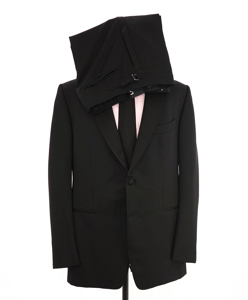 $5,995 BRIONI - *CELEB FAV* "Fit B" Wool/Mohair Hand Made ITALY Black Tuxedo - 46R