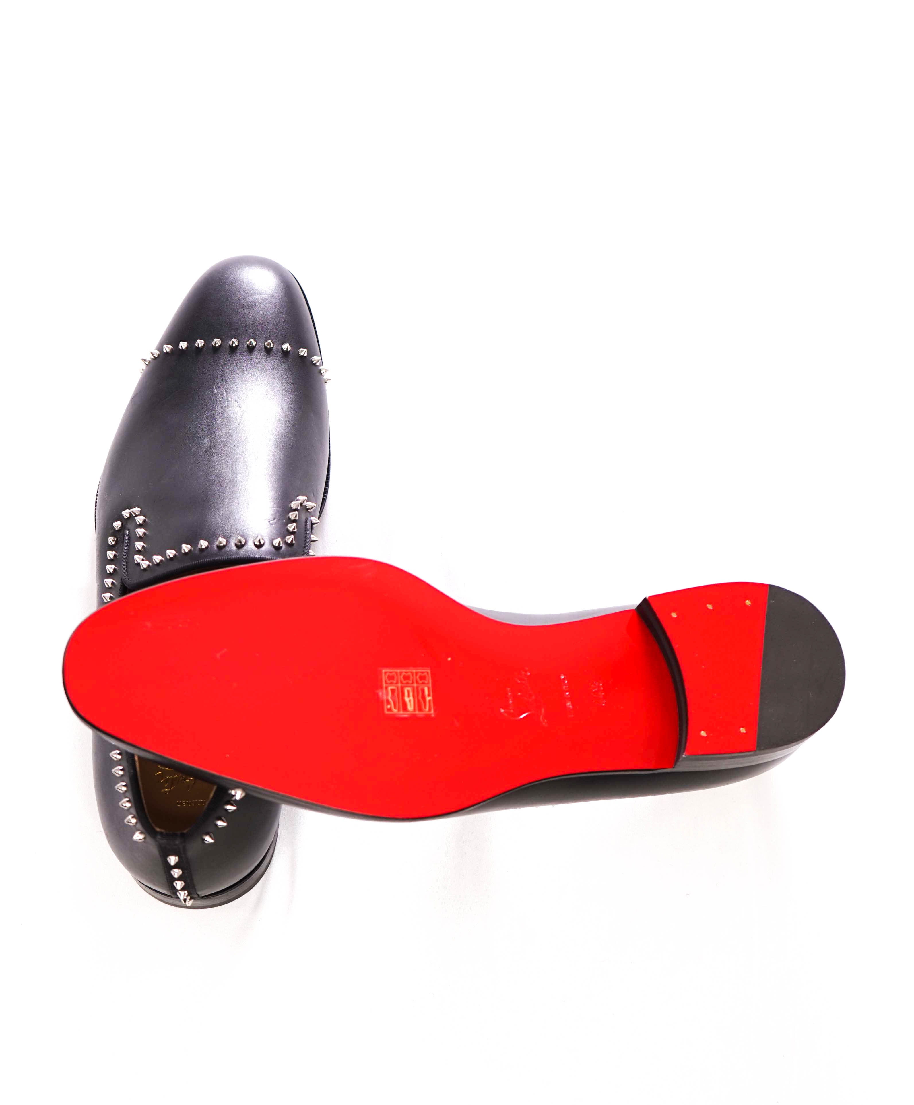 $1,200 CHRISTIAN LOUBOUTIN - *DANDY CLOO* Black Spike Loafers - 11.5 US (44.5 EU)