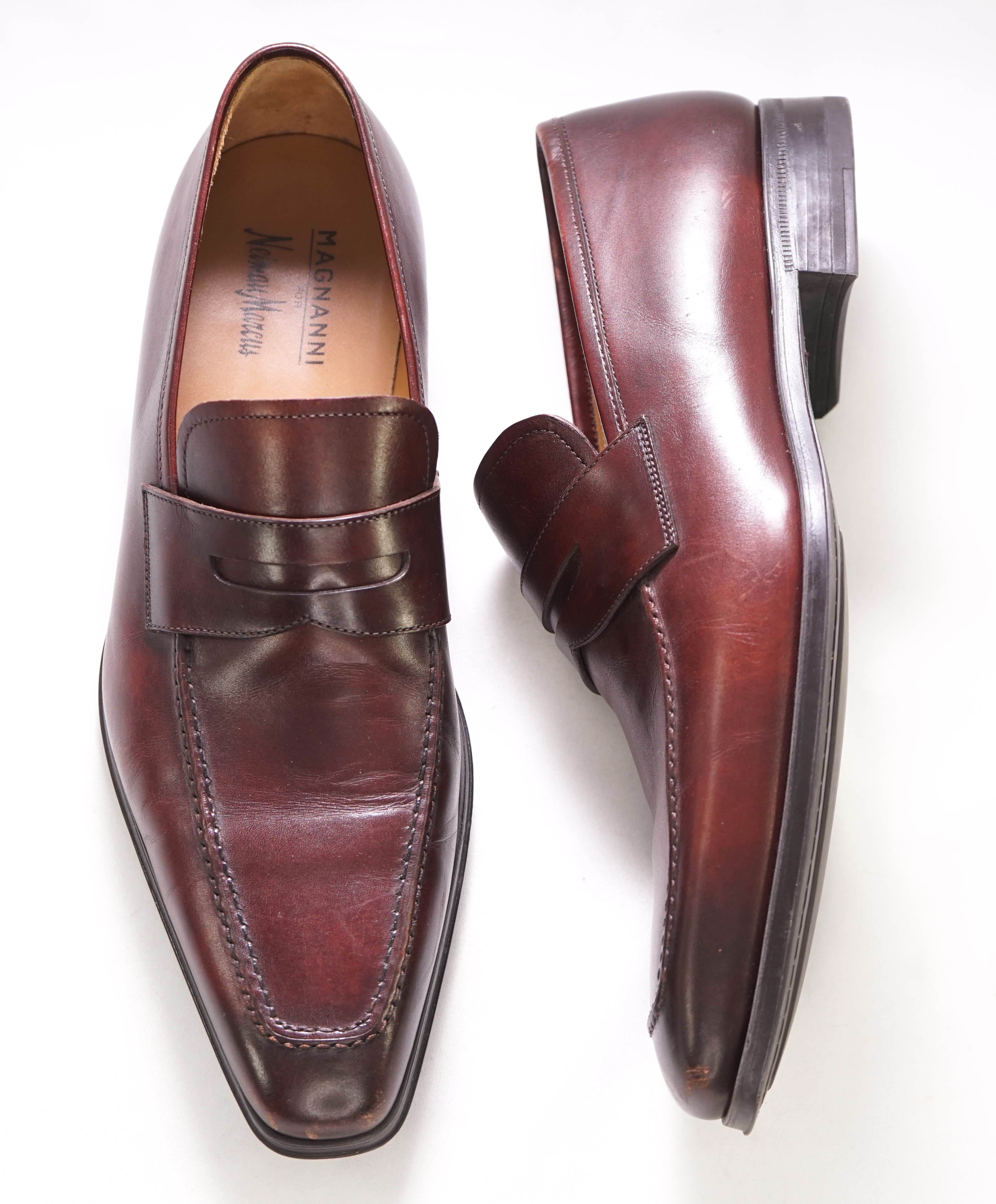 MAGNANNI - For NEIMAN MARCUS  "MADE IN SPAIN" Brown Penny Loafers - 8