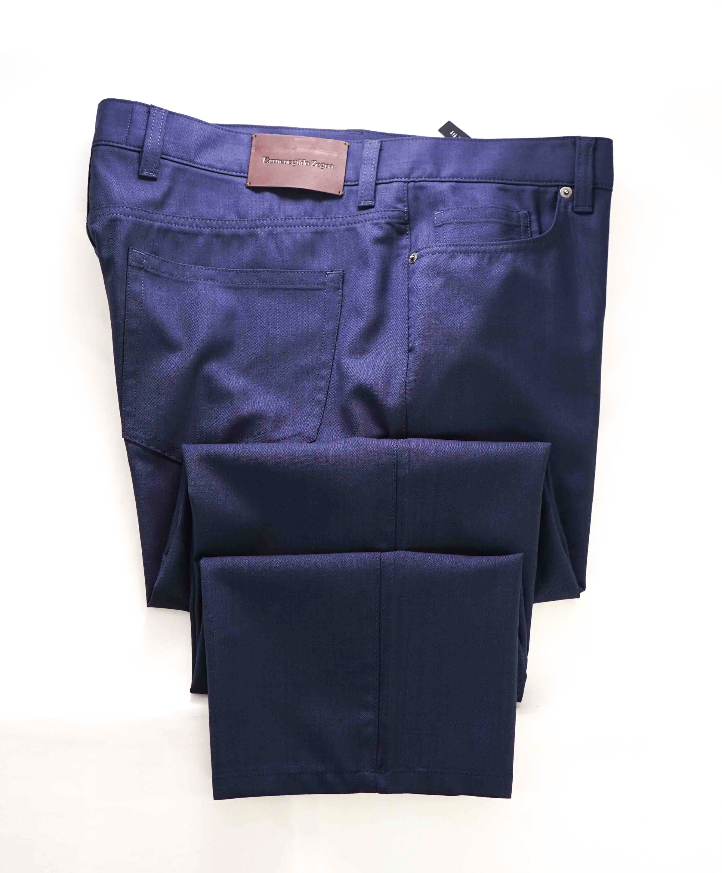 $1,095 ERMENEGILDO ZEGNA - Baby Blue WOOL/LINEN Pants - 34W – Luxe Hanger