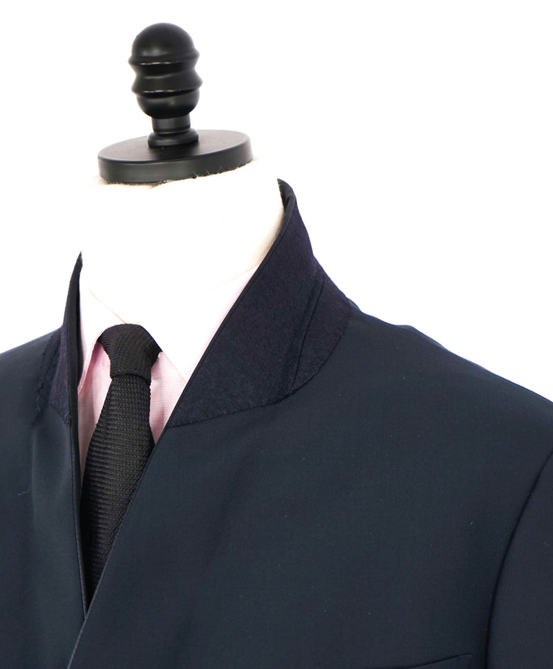 $5,494 GIORGIO ARMANI - "SOHO" Navy SILK LINED Shawl Collar Tuxedo - 50R