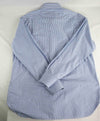 $550 ERMENEGILDO ZEGNA - Blue Check Button Down Shirt - 16.5