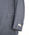 $2,095 CANALI - Steel Blue Textured Notch Lapel Blazer - 46R US