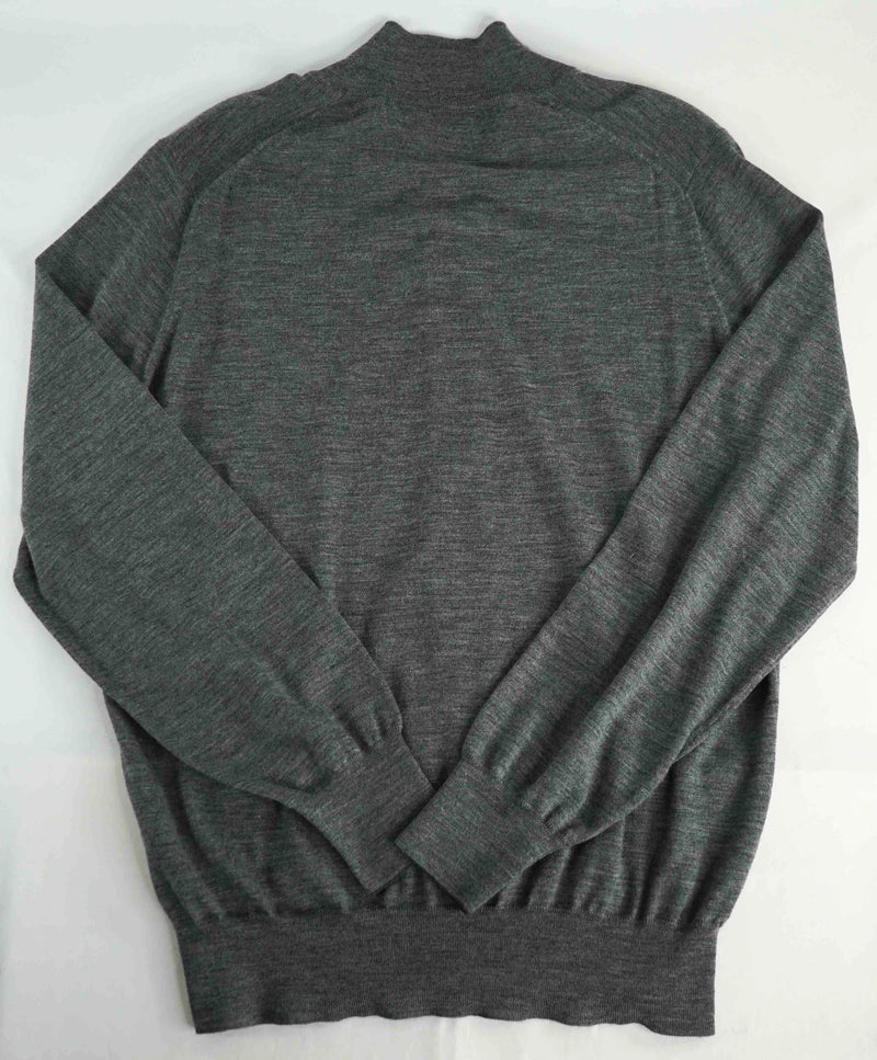 $1,095 BRUNELLO CUCINELLI - *CASHMERE/Wool* Gray Zip Sweater- 40US (50EU) (L)