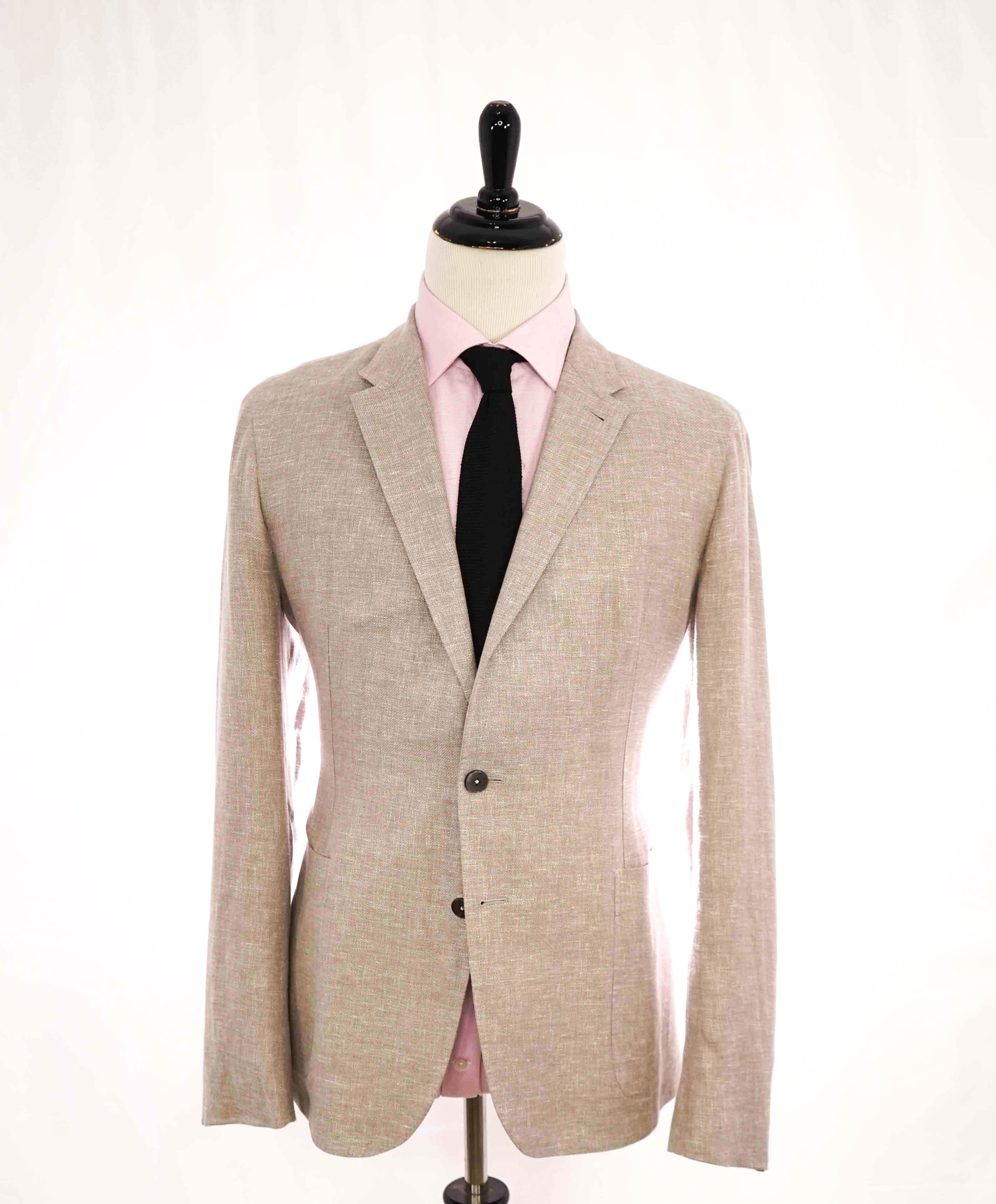 $2,695 ERMENEGILDO ZEGNA - *Crossover* Wool/Silk/Linen Blazer - 44R