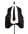 $2,195 EMPORIO ARMANI - “G LINE” NAVY Textured Peak Lapel 130's Tuxedo Suit - 50L US