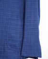 $2,995 ISAIA - Blue Patch Pocket BOUCLE MOP Button Blazer - 46R