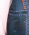 $2,995 ISAIA - Blue/Gray Check "Nuova Base S" 120's Blazer - 46L