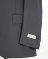 $1,895 CANALI - "TRAVEL WATER RESISTANT" Navy Royal Weave Wool Blazer - 36S