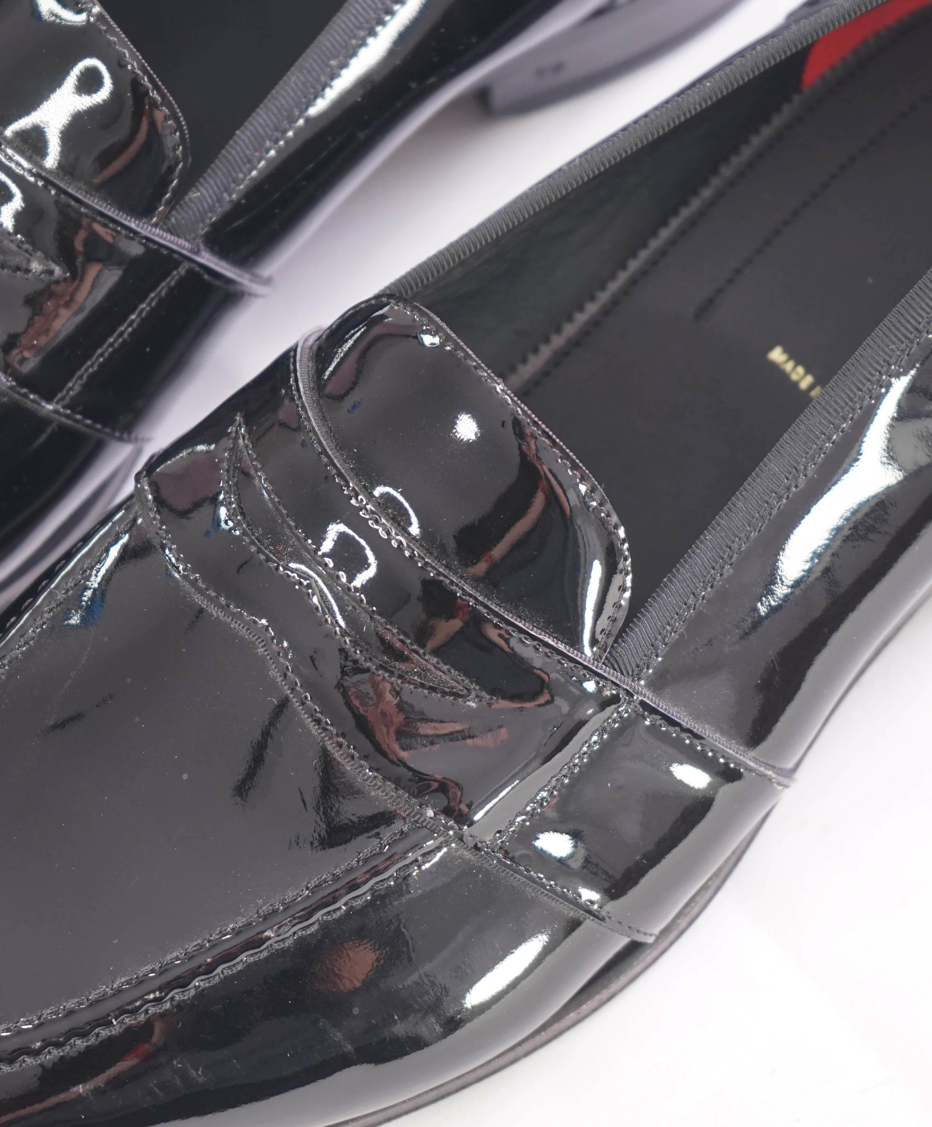 $1,790 TOM FORD - Black PATENT LEATHER Tuxedo Dress Loafers - 9 US (8.5 Tom Ford)