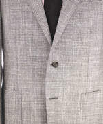 $1,895 CANALI - "KEI" Gray Wool/Silk/Linen Unlined Summer Wool Blazer - Fits 40R (52EU)