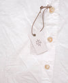 $395 ELEVENTY - White *POPOVER* Polka Dot Textured Button Dress Shirt - XL (42) (16.5)