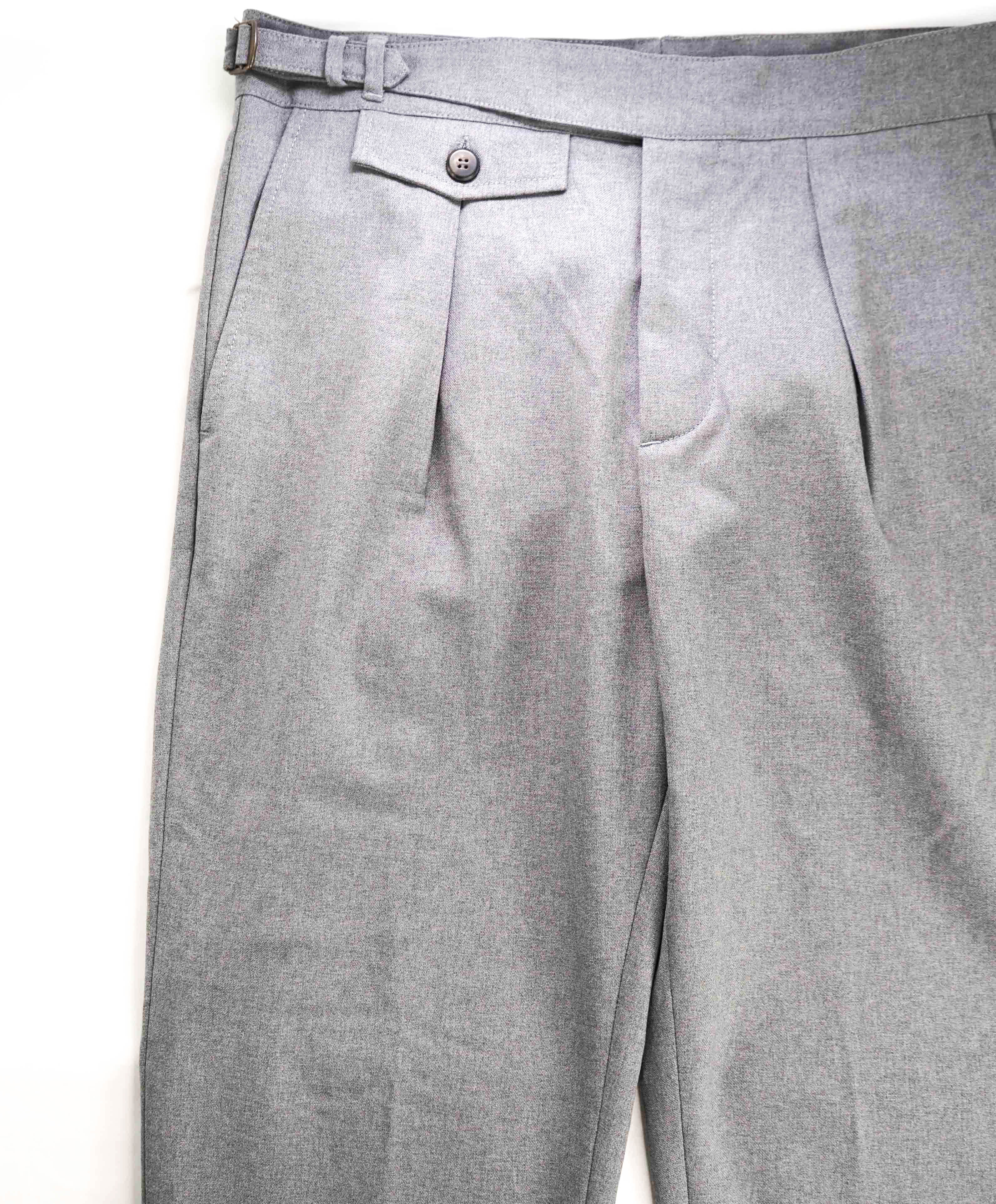 $695 ELEVENTY - *SIDE TAB* WOOL Belted Neapolitan Dress Pant- 33W