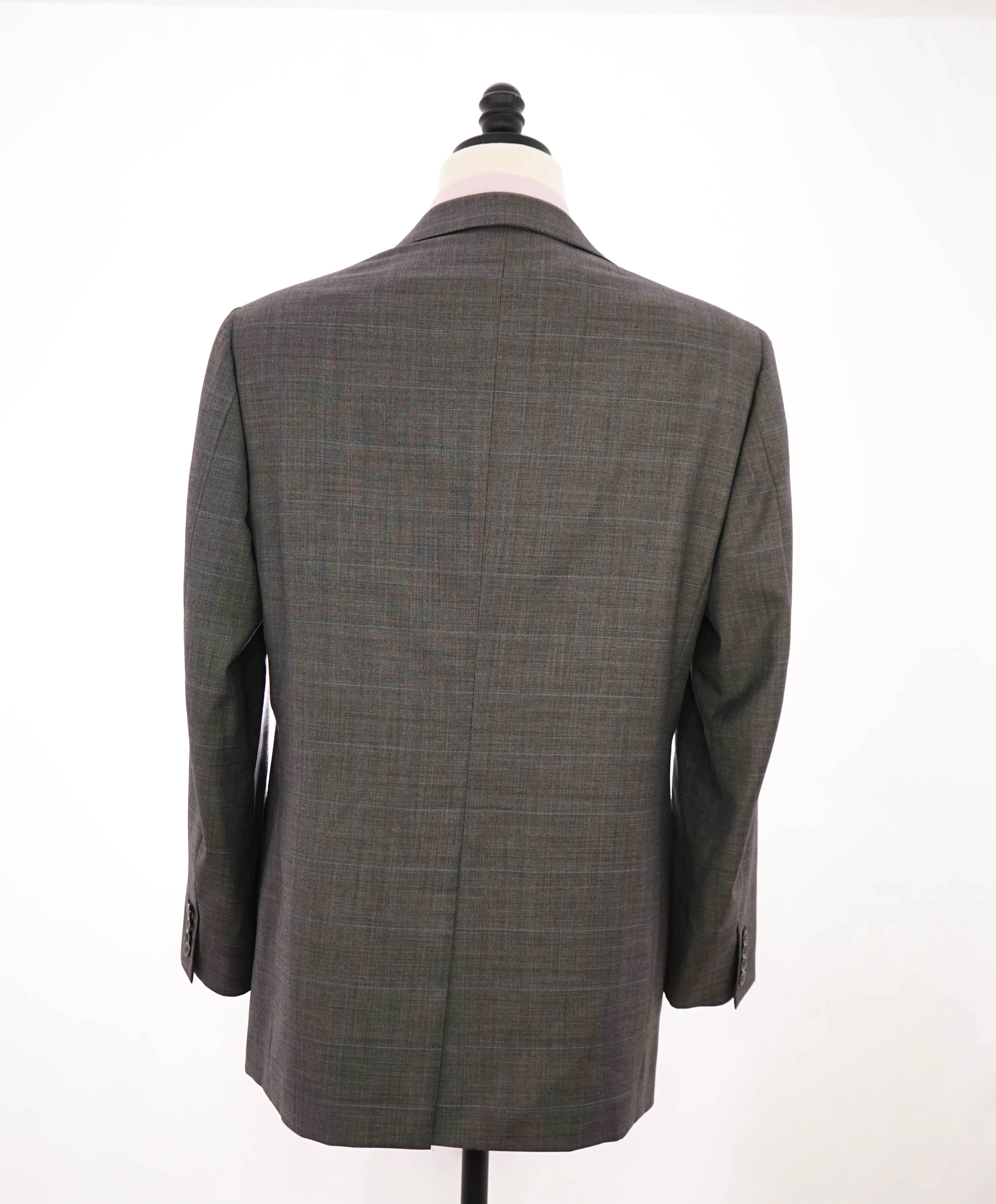 $4,800 BRIONI - Gray/Blue Check Hand Made Italy Blazer- 41S US