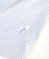 $890 ZEGNA - Regular fit "Centoventimila" Blue Stripe Button Down Shirt - 15.5 (39)