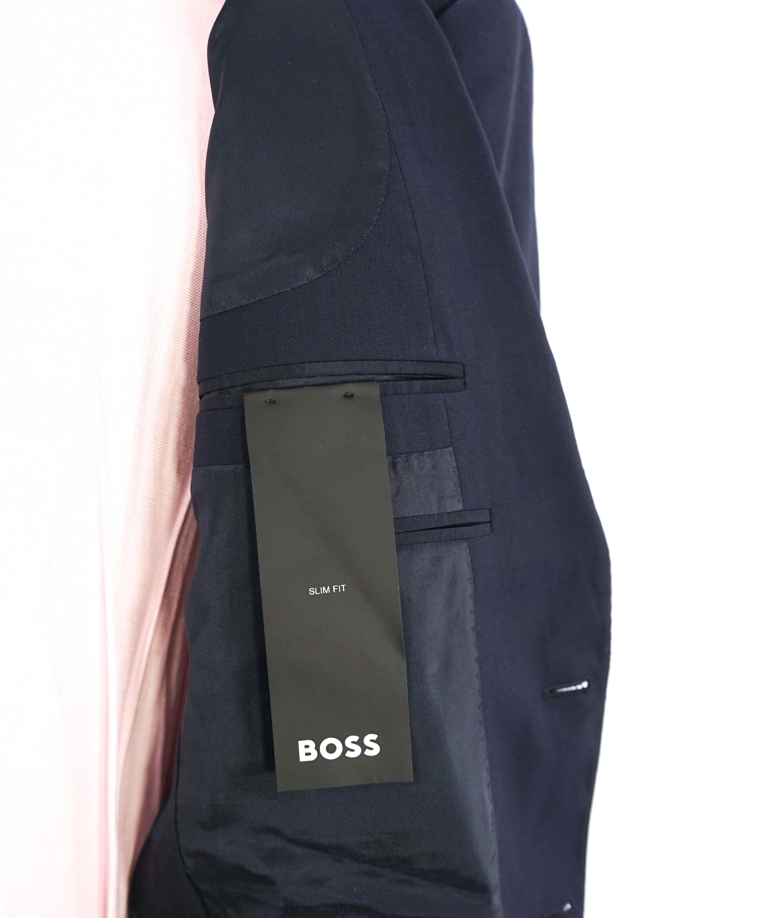 HUGO BOSS - "SLIM" Notch Lapel Navy Blue Suit - 38R