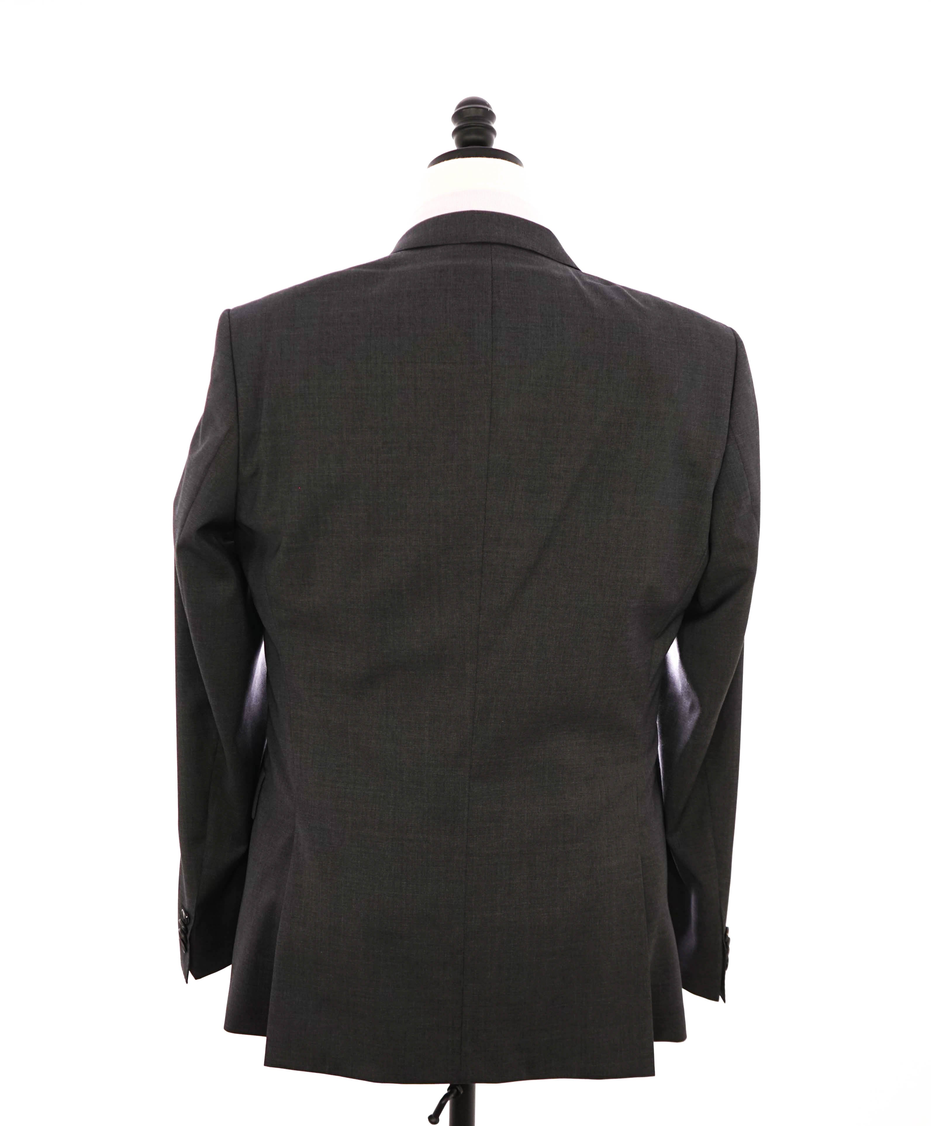 HUGO BOSS - "SLIM" Notch Lapel Charcoal Gray Suit - 40R