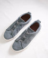 $1,150 ERMENEGILDO ZEGNA - COUTURE "Triple Stitch" Deerskin Sneakers - 6 US (39 EU)