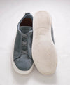 $1,150 ERMENEGILDO ZEGNA - COUTURE "Triple Stitch" Deerskin Sneakers - 6 US (39 EU)