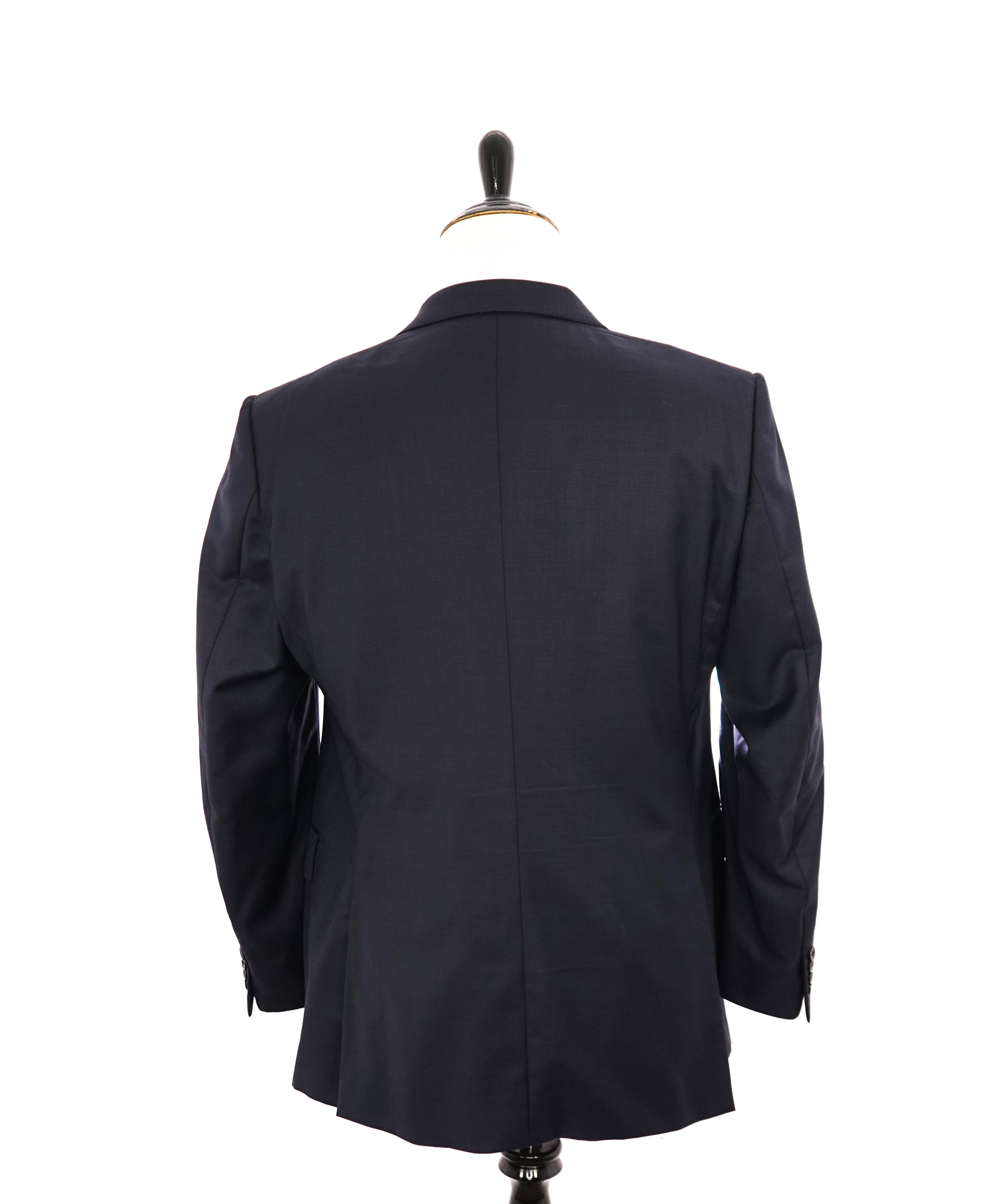 ERMENEGILDO ZEGNA -"TROFEO" Milano Blue Textured Birdseye Premium Suit - 44R