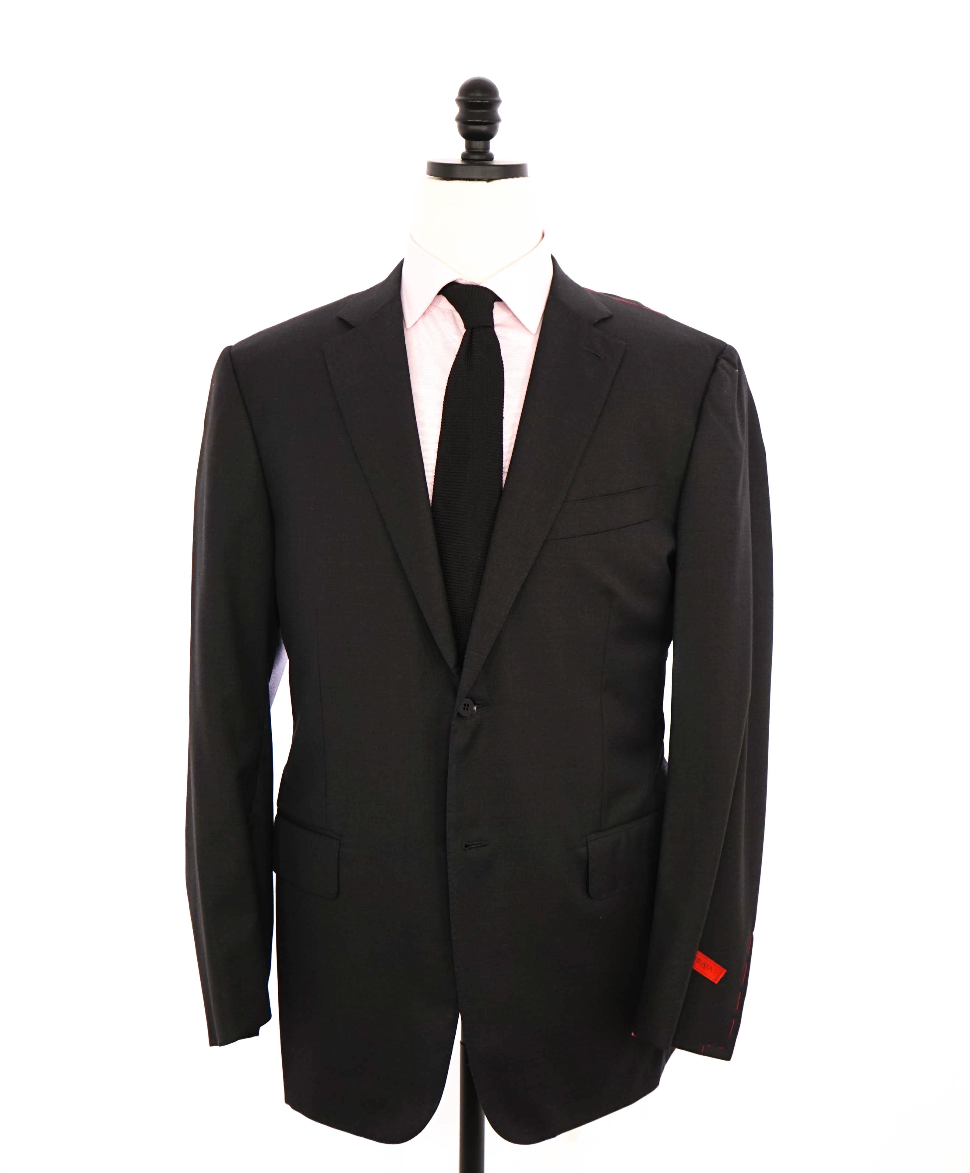 $2,995 ISAIA - "AQUASPIDER S" Super 160's Charcoal Gray Blazer - 46R