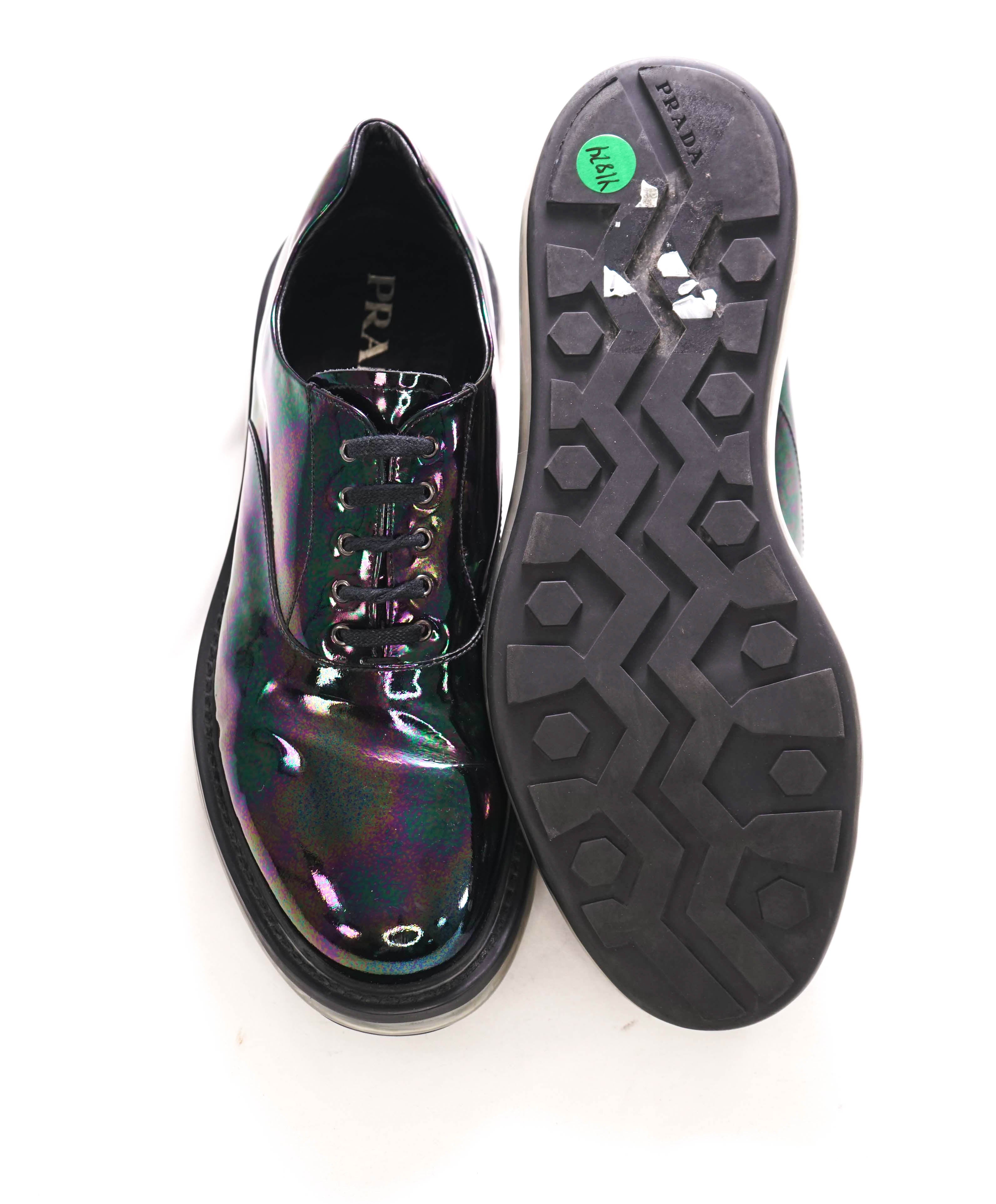 $1,050 PRADA - Black/Multi-Color Lug Sole Air levitate Oxfords Sneaker - 9.5 US (8.5 Prada)