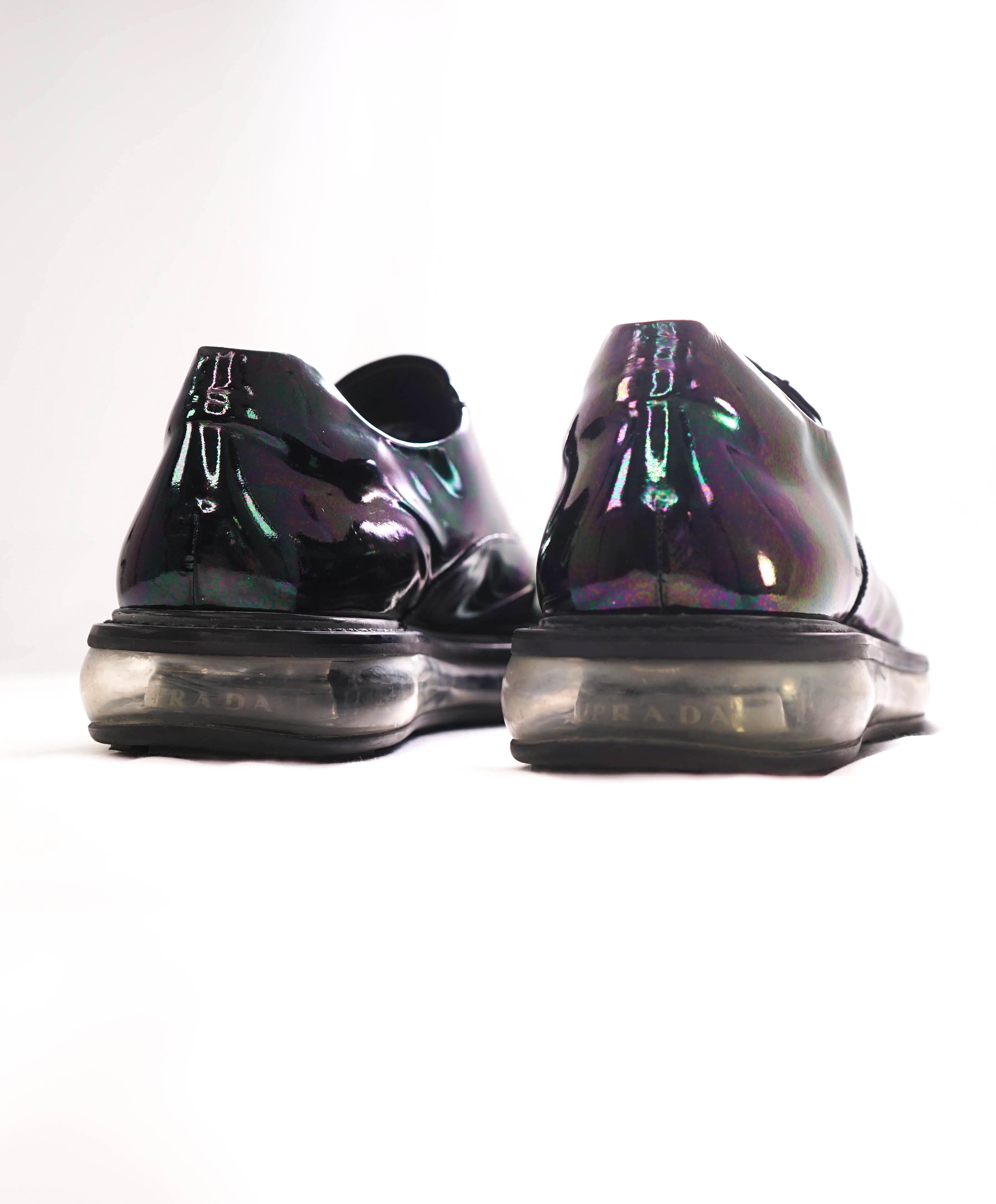 $1,050 PRADA - Black/Multi-Color Lug Sole Air levitate Oxfords Sneaker - 9.5 US (8.5 Prada)