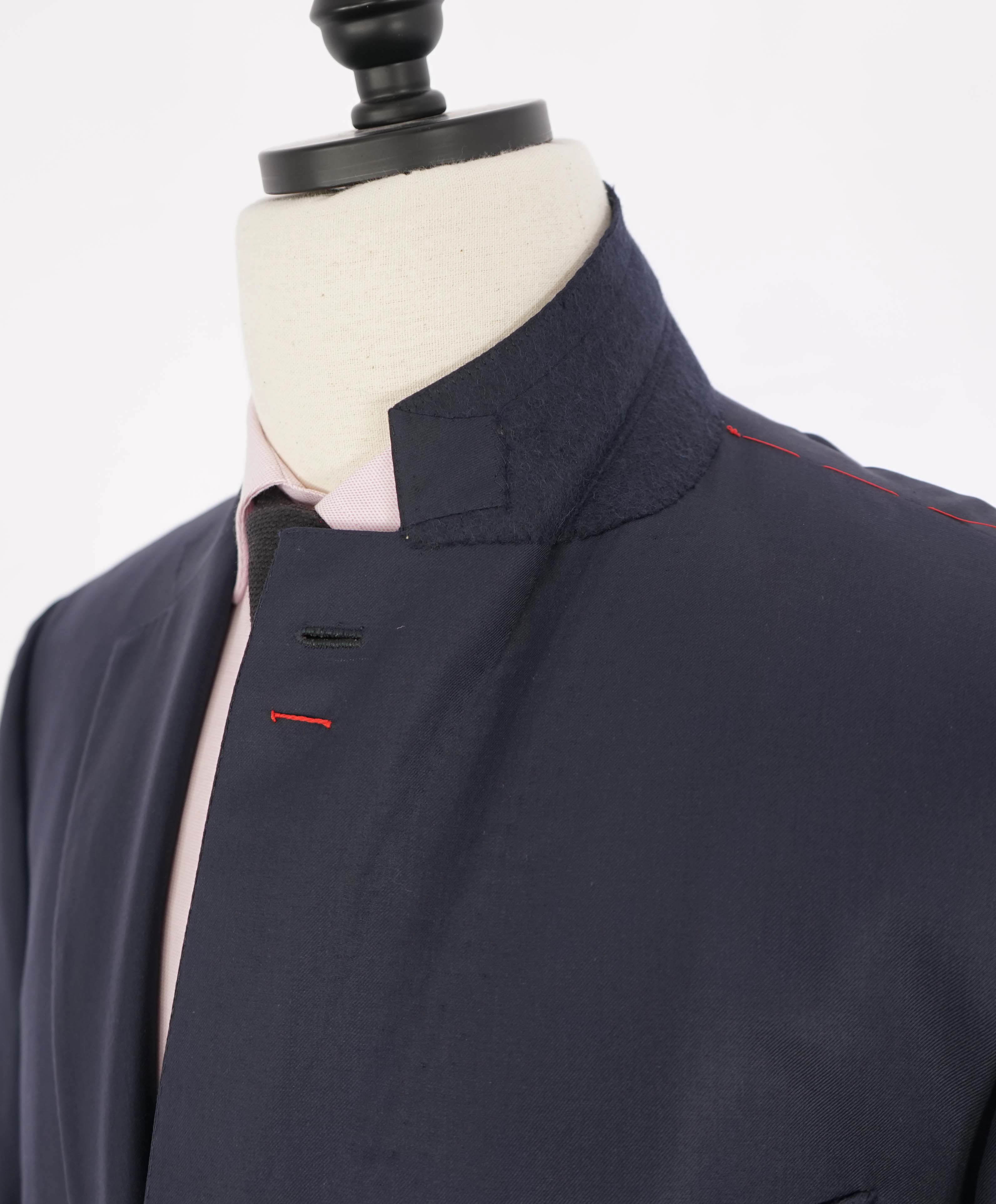 $2,995 ISAIA - "AQUASPIDER S" Super 160's Navy Blue Blazer - 48L