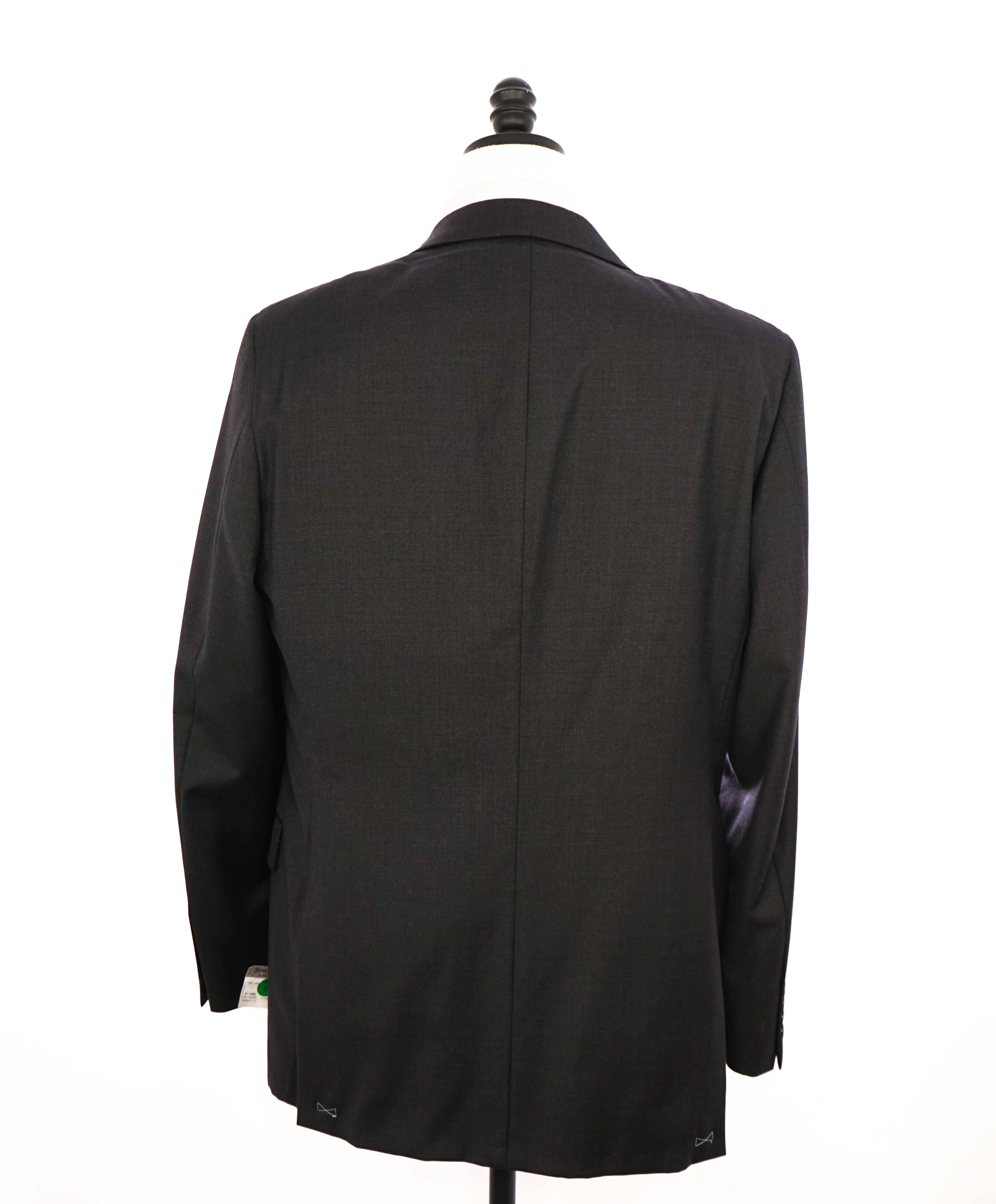 HICKEY FREEMAN - Solid Charcoal "Milburn ii" Notch Lapel Suit - 42L