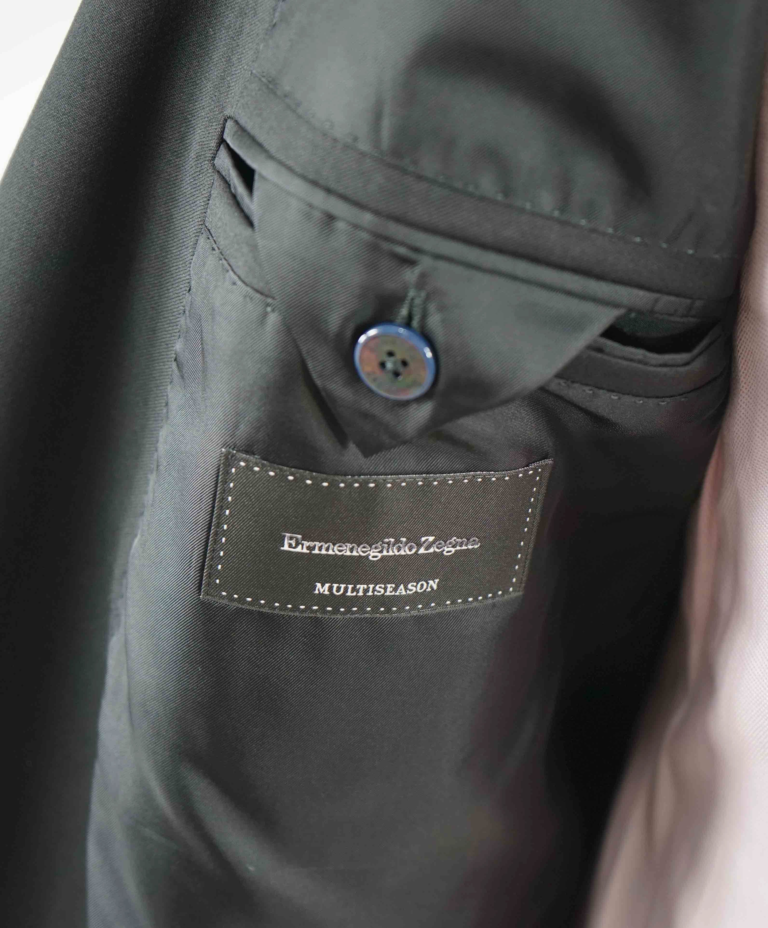 $3,000 ERMENEGILDO ZEGNA - Black “Microsphere” Suit - 48L