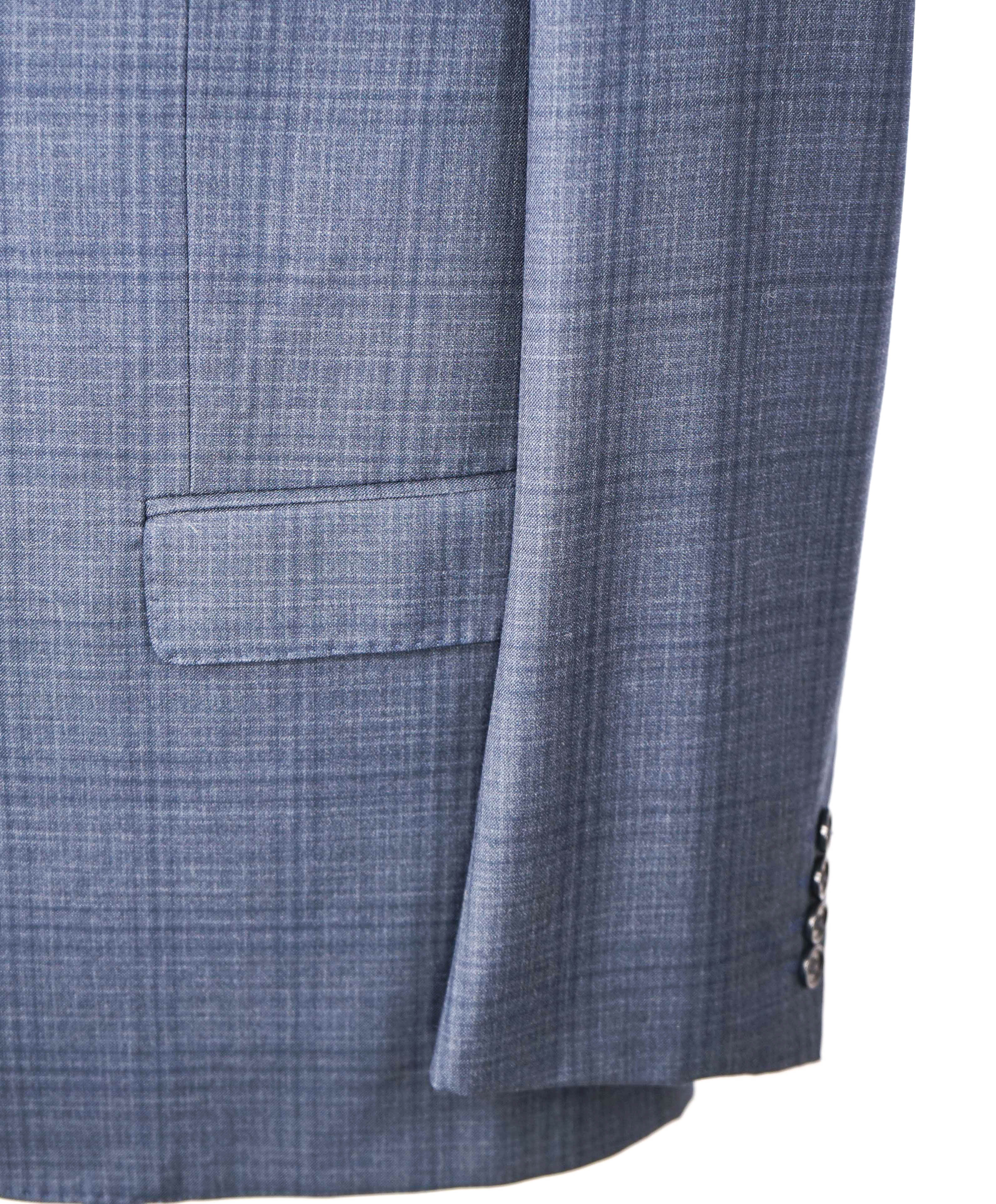 $1,995 EMPORIO ARMANI - Super 130's  “G LINE” Blue Check Suit - 44R