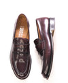 SALVATORE FERRAGAMO - "TRAMEZZA" Cherry Shell Cordovan Classic Penny Loafers - 11.5 B