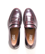 SALVATORE FERRAGAMO - "TRAMEZZA" Cherry Shell Cordovan Classic Penny Loafers - 11.5 B