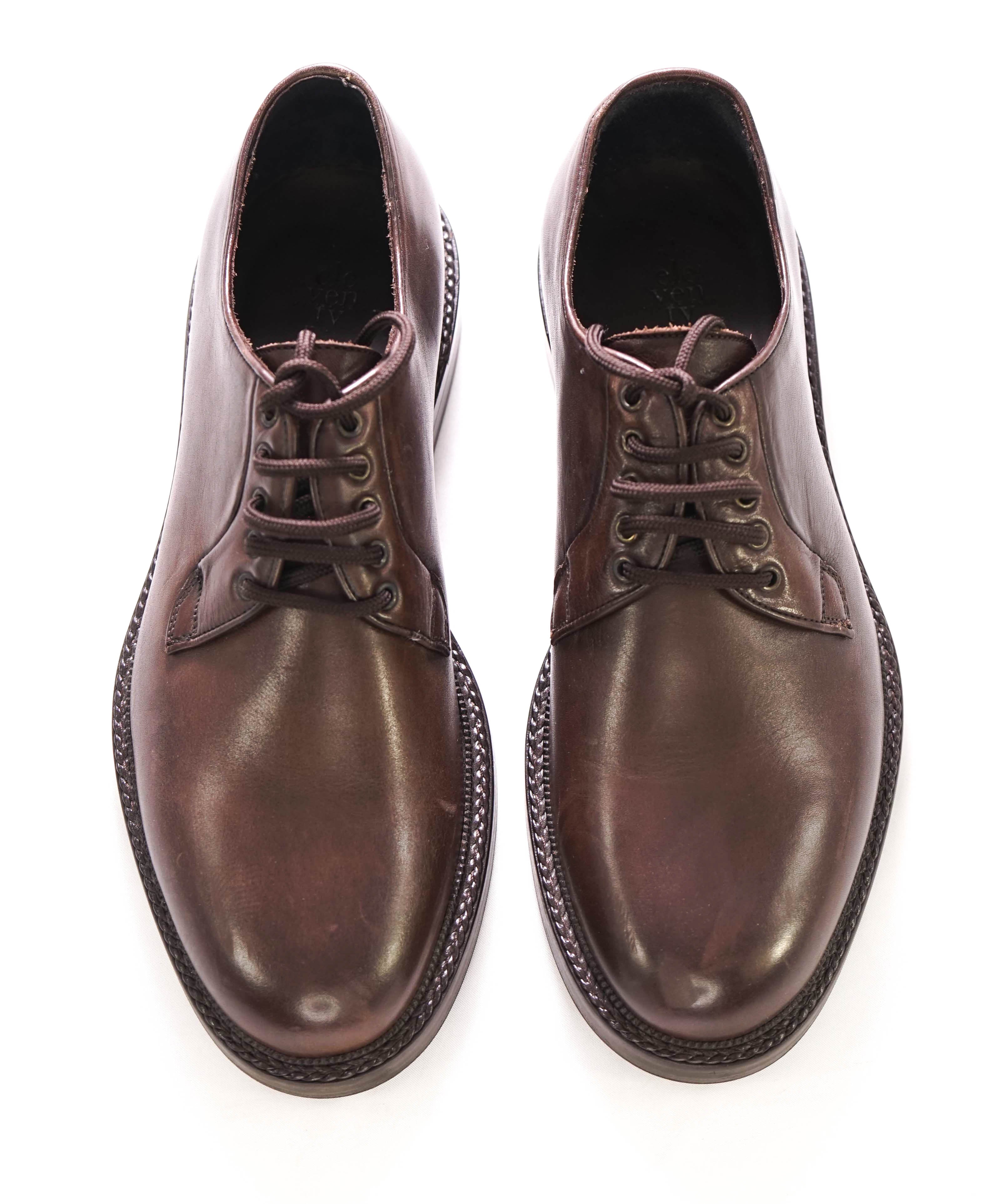 $595 ELEVENTY - Brown Derby Brunello Dress Shoes - 8 US (41EU)