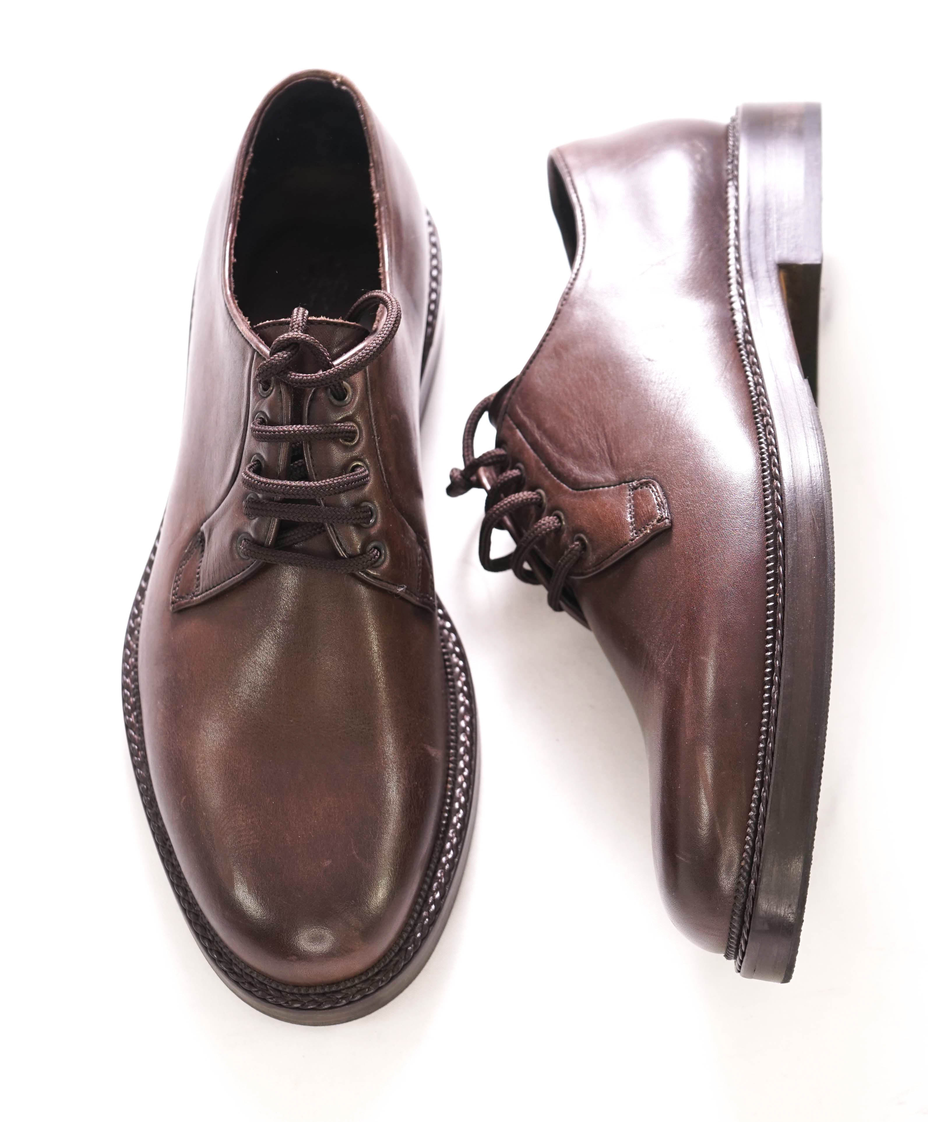 $595 ELEVENTY - Brown Derby Brunello Dress Shoes - 8 US (41EU)