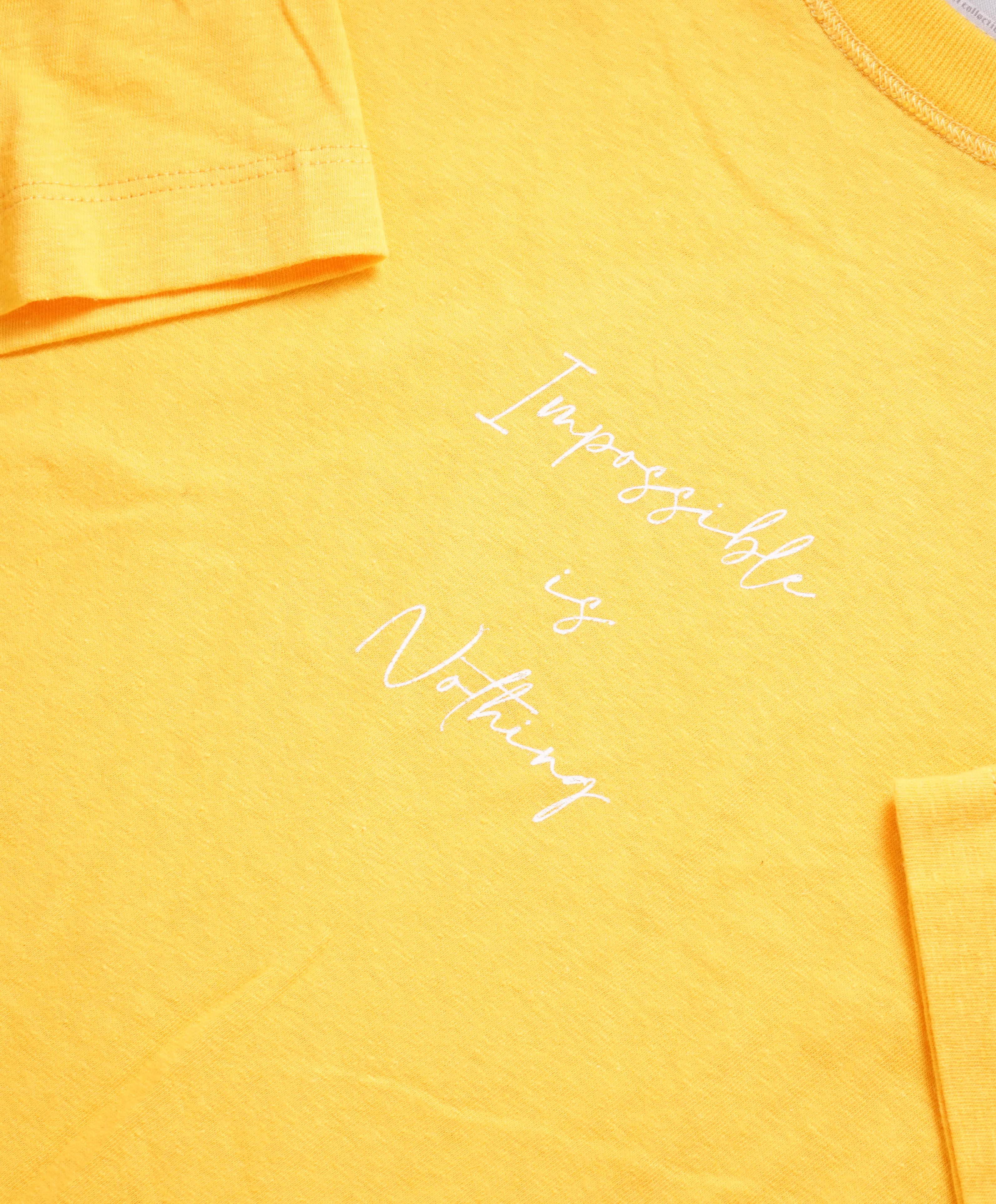 $225 ELEVENTY - Cotton Yellow Short SleeveGraphic T-Shirt - M