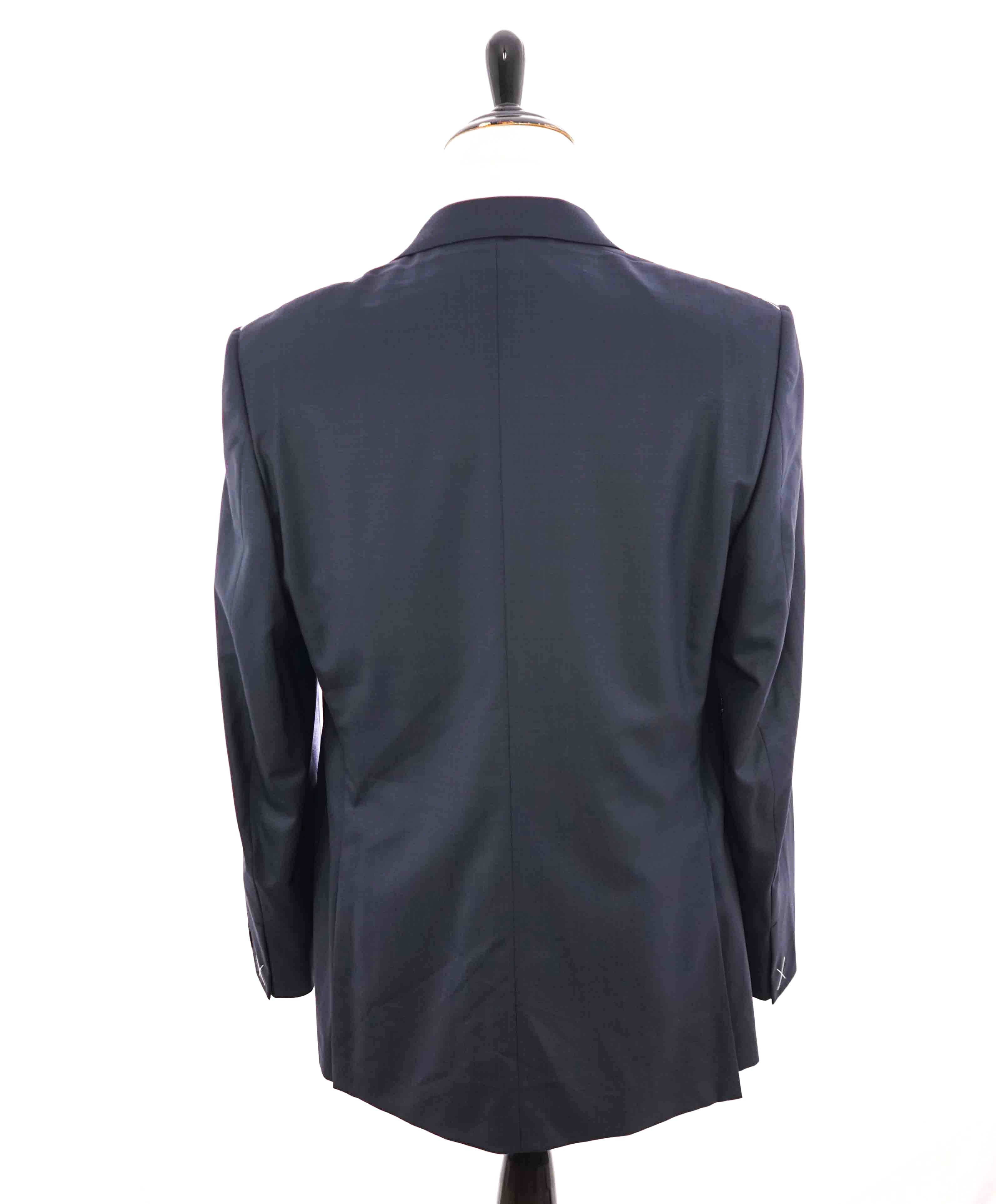 $2,695 ERMENEGILDO ZEGNA - Navy Check “15 MIL MIL 15” Blazer - 44L