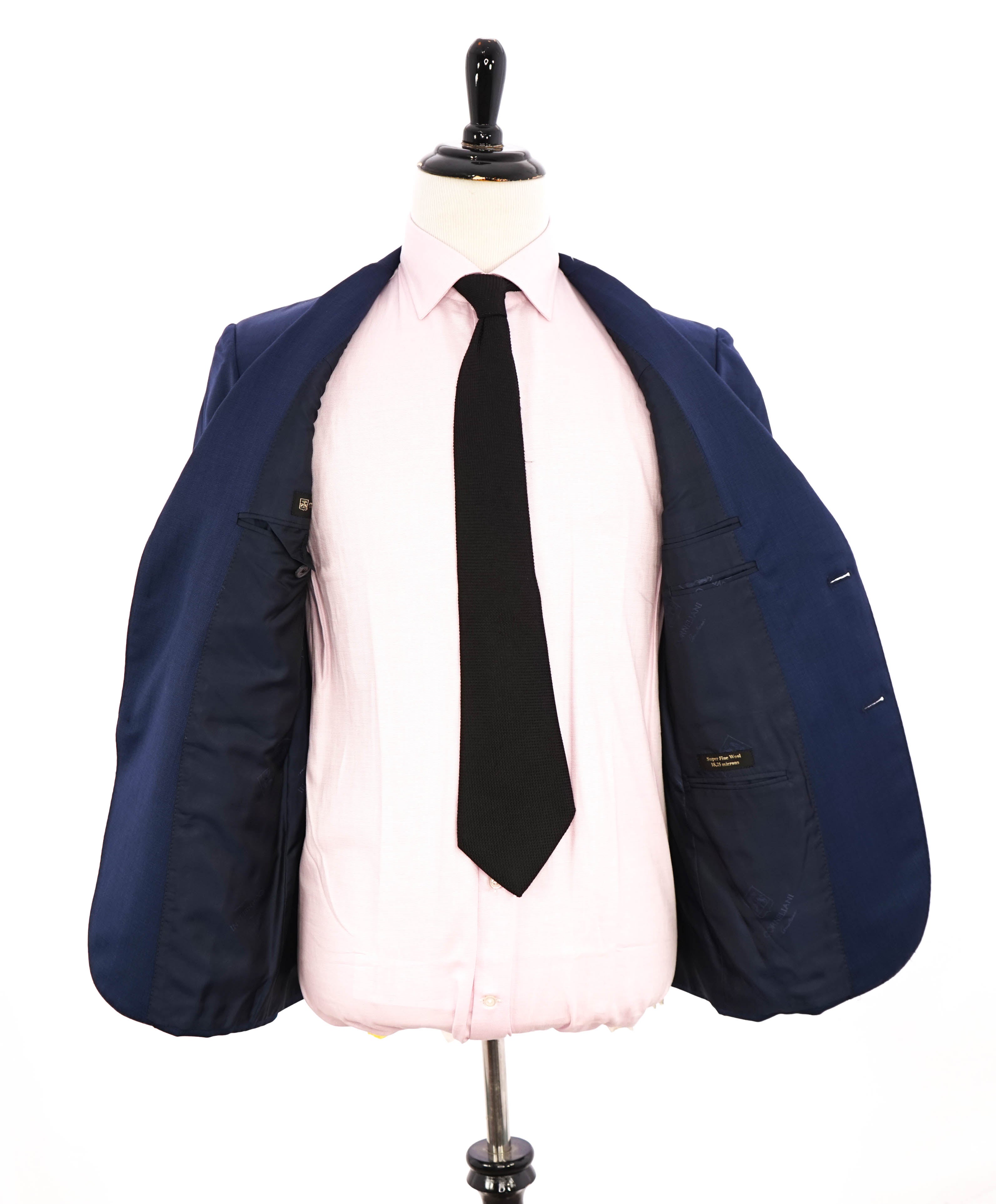 $1,595 CORNELIANI - *18,25 MICRONS* Blue Pindot Blazer - 38R