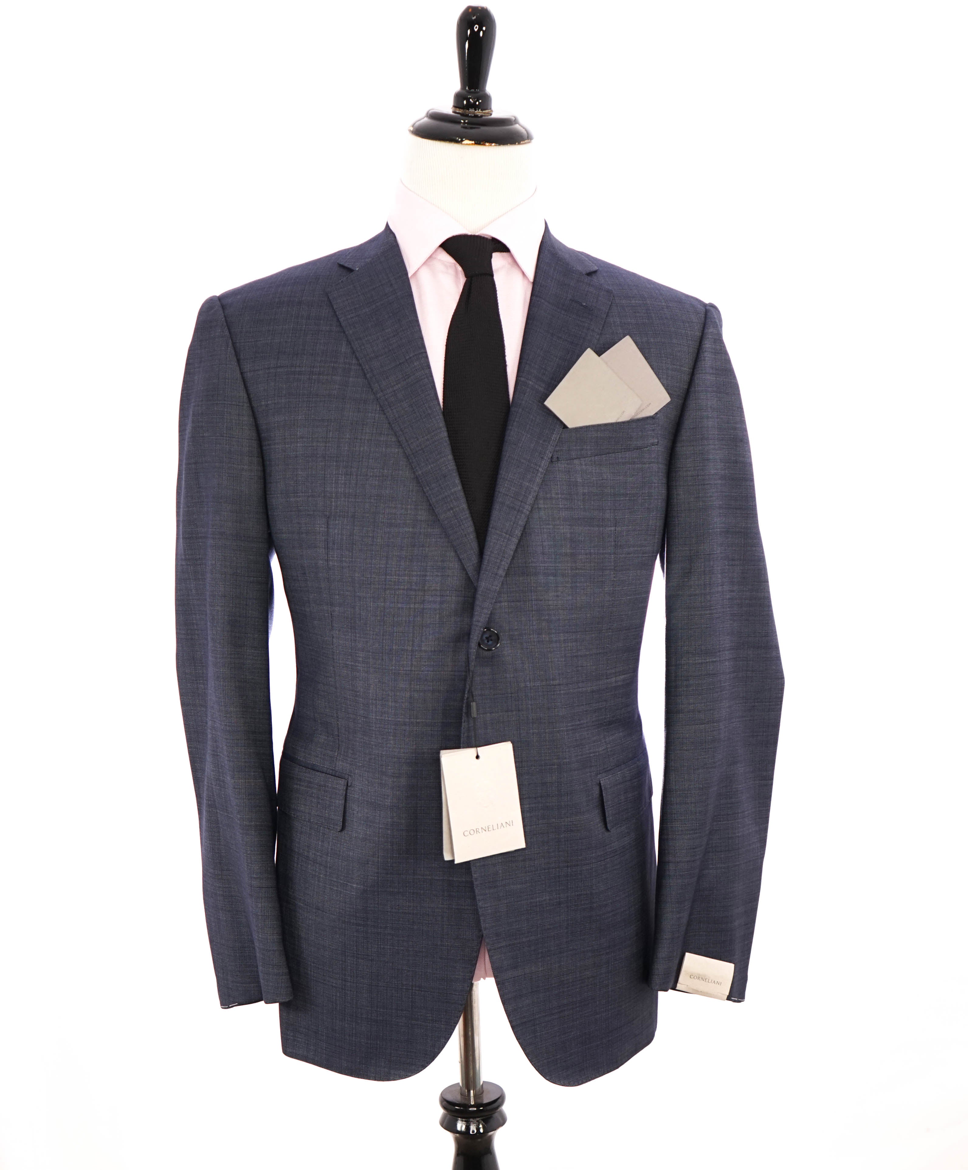 $1,595 CORNELIANI - *17,25 MICRONS* Pastel Blue Pin Dot Blazer - 46R