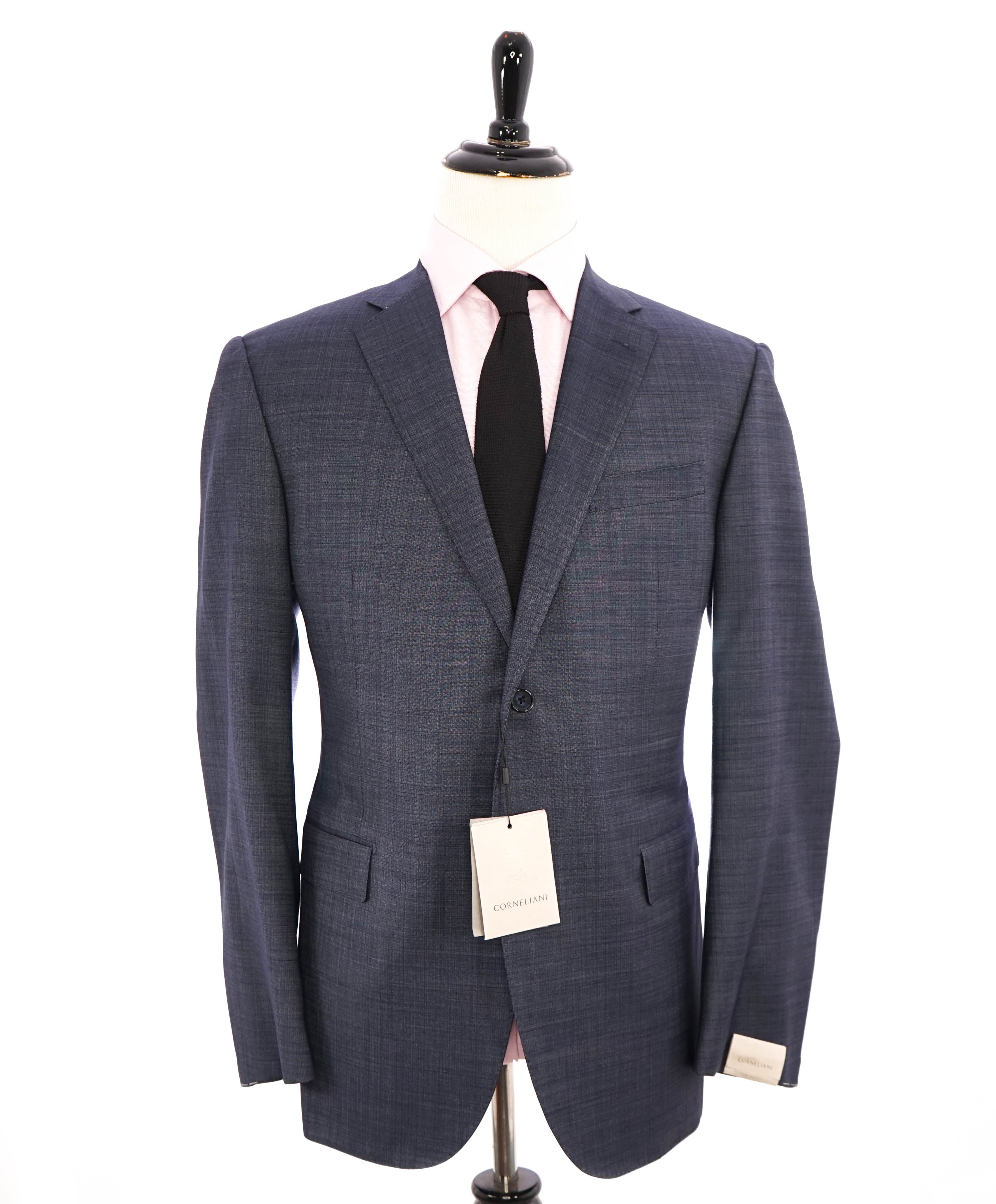 $1,595 CORNELIANI - *17,25 MICRONS* Pastel Blue Pin Dot Blazer - 46R