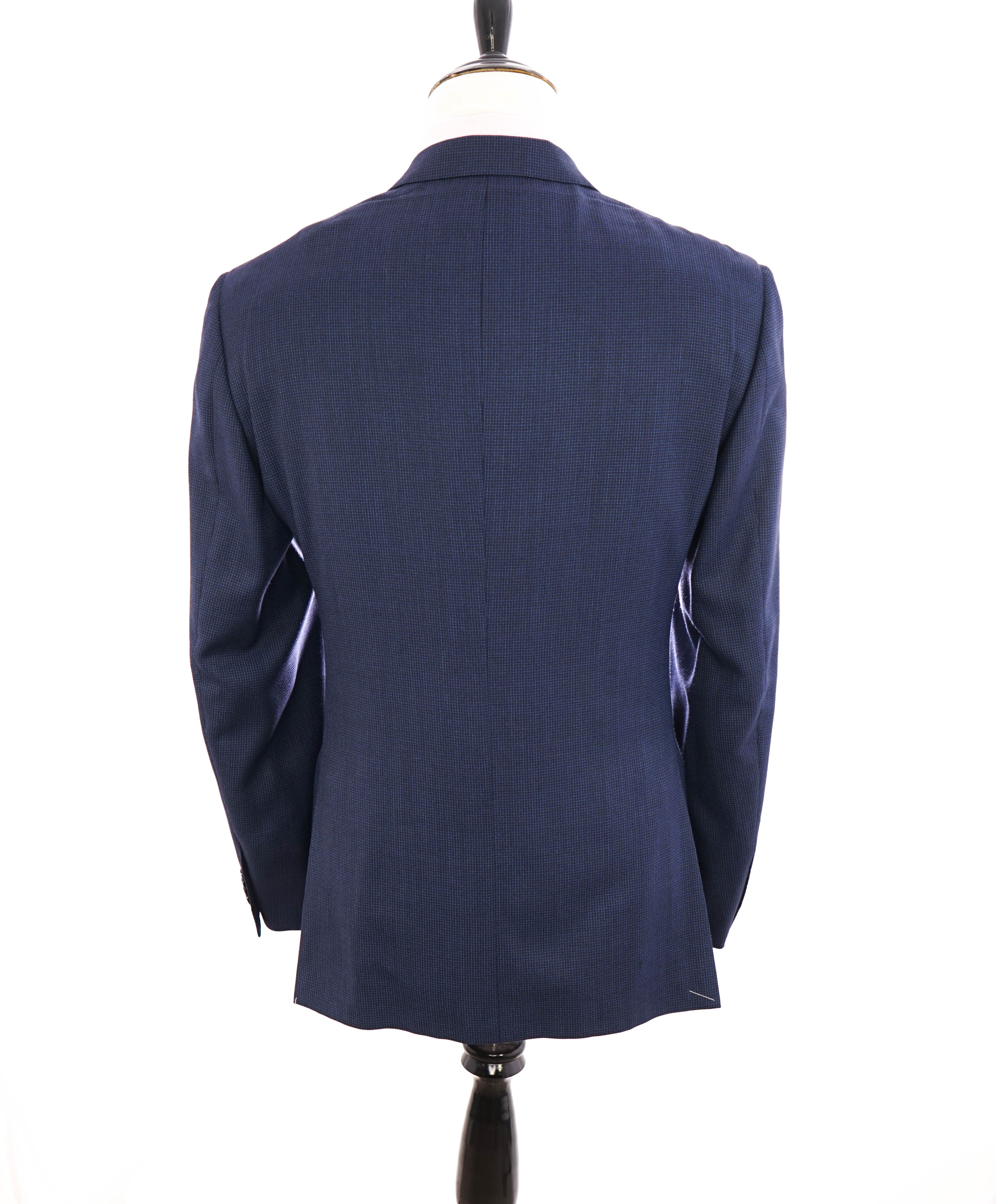 $1,595 CORNELIANI - *17,25 MICRONS* Blue Pindot Blazer - 46R