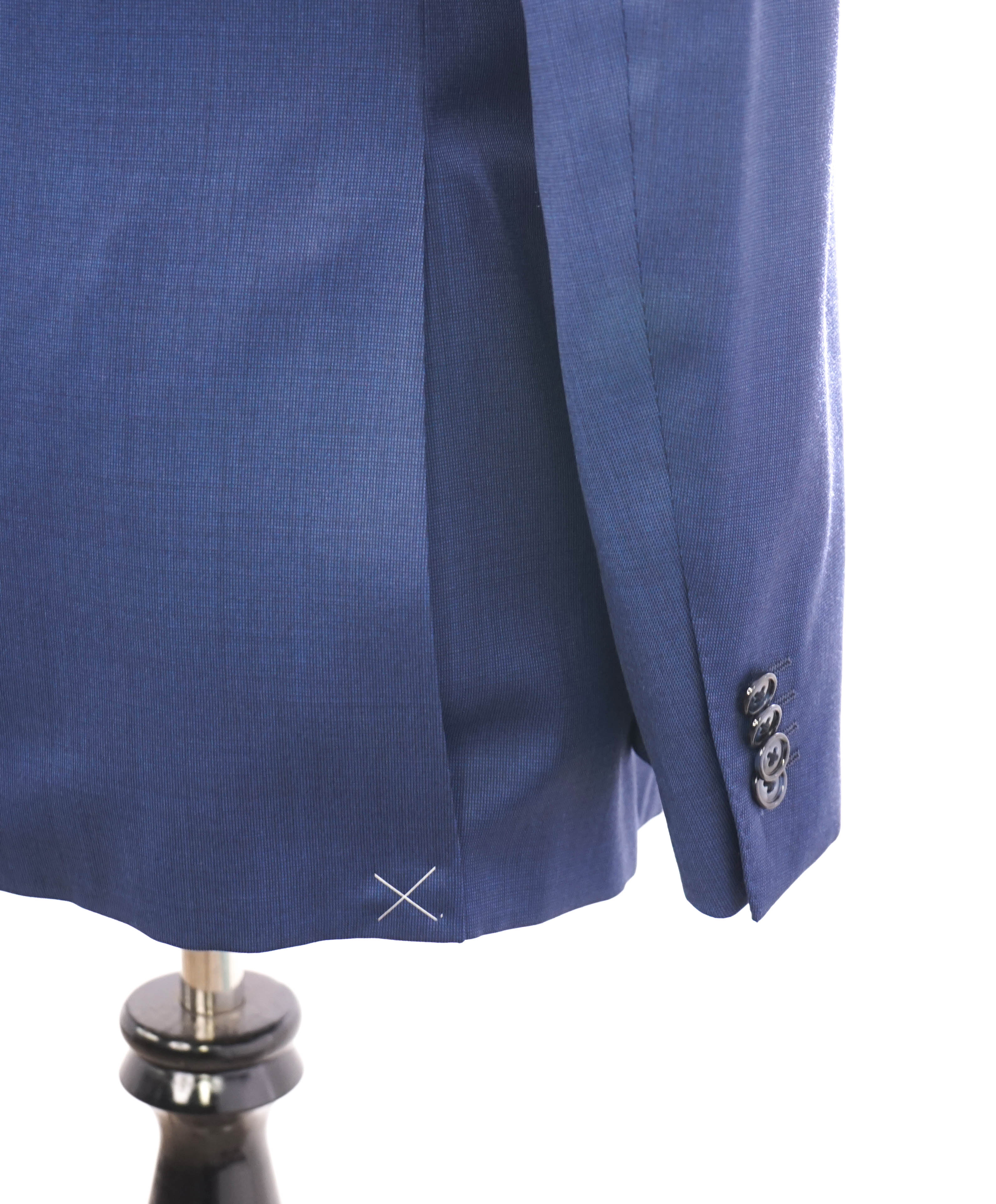 $1,595 CORNELIANI - *18,25 MICRONS* Blue Pindot Blazer - 44R