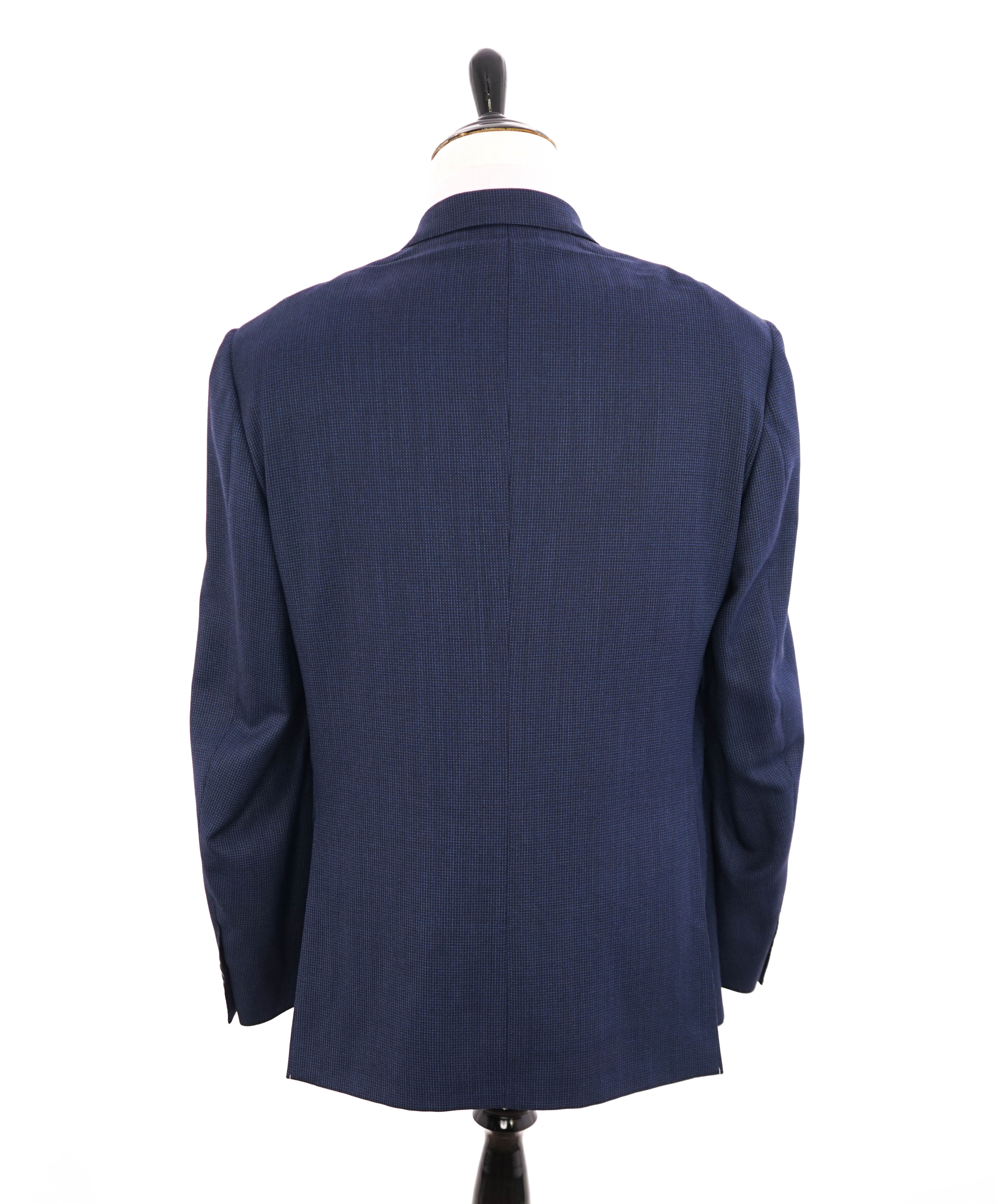 $1,595 CORNELIANI - *17,25 MICRONS* Blue Pindot Blazer - 48R